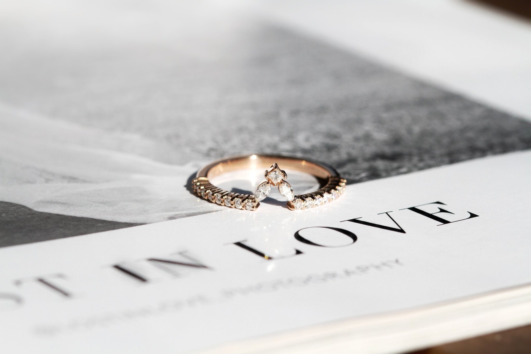 Rings-Diamond crown fit for a queen. Complete your Natasha set with this diamond crown. Product Details - Featuring 0.25ct of natural F colour / SI1 clarity diamonds- The ring is 1.80mm wide and 1.60mm thick-ELIISE MAAR JEWELLERY