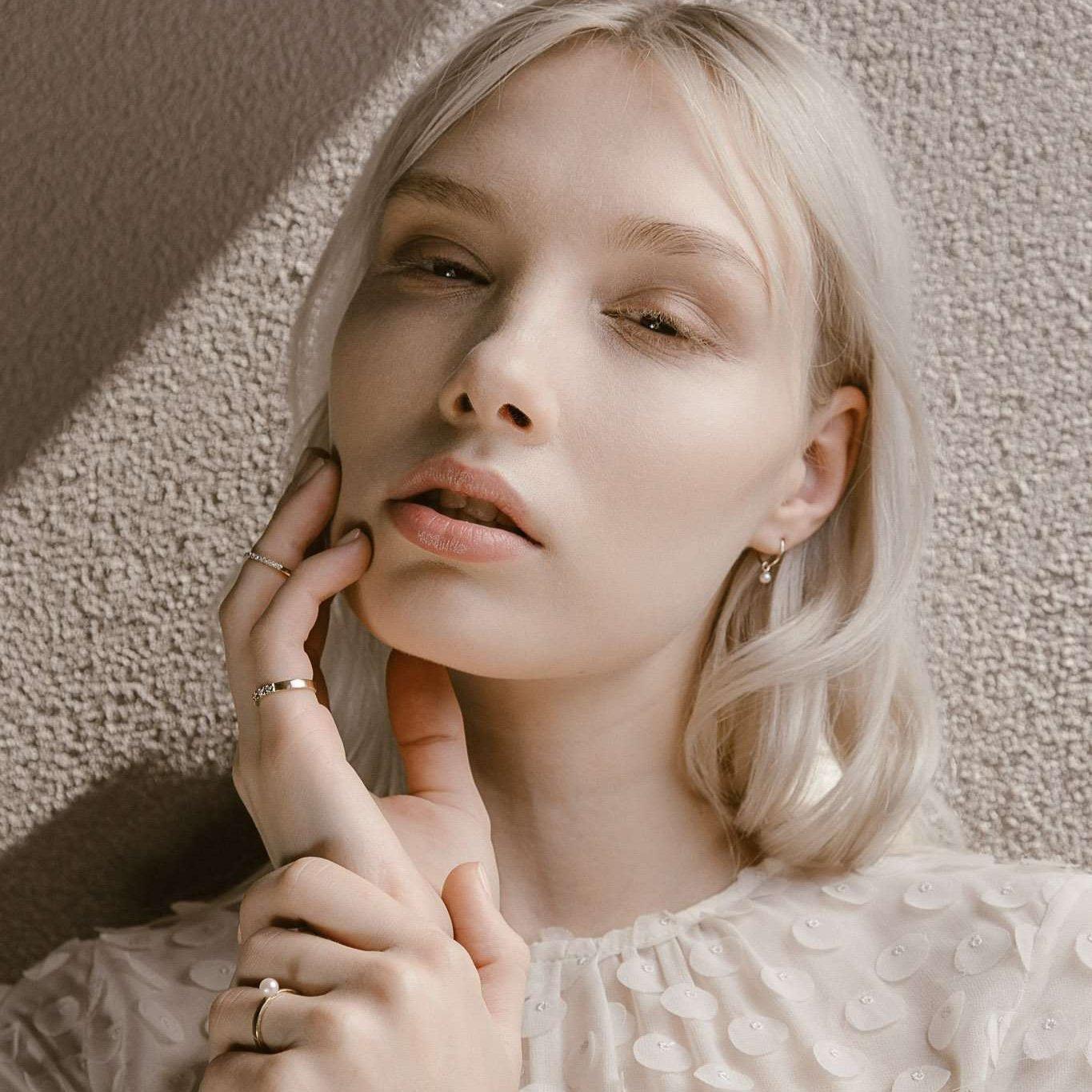 Rings-Pearl Sleeper Earrings, made to order in Australia. Comfortable for day and night wear, including sleep. Lead time 2-4 weeks. Timeless pearl design for any occasion.-ELIISE MAAR JEWELLERY