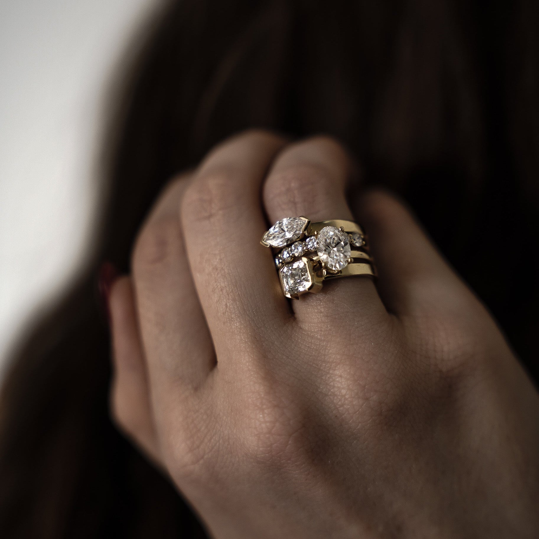 Rings-The Seraphina East West Marquise Diamond Solitaire presents an understated yet striking design. A refined choice for the discerning wearer who appreciates distinctive craftsmanship and timeless beauty with a modern sensibility.-ELIISE MAAR JEWELLERY