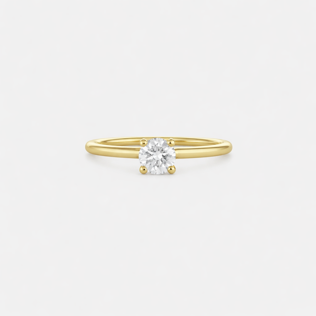 Rings-Featuring a brilliant 0.25ct White Diamond on a minimalist’s band. This is the ideal ring of choice for every day, every occasion, or ‘The One’.-ELIISE MAAR JEWELLERY