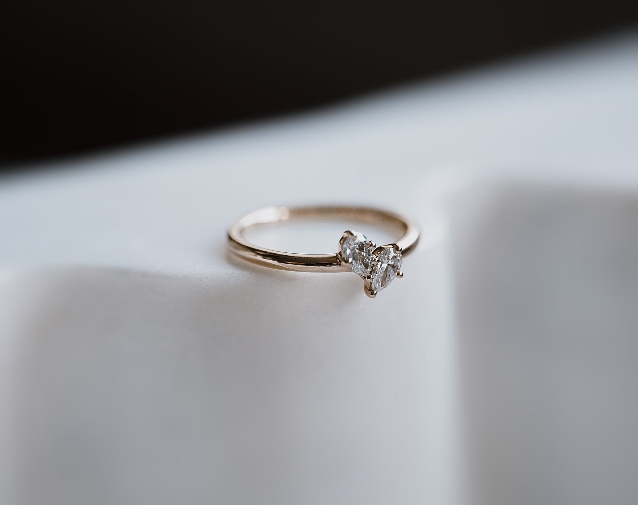 Necklaces-This enchanting heart shaped birthstone necklace looks like a spark of celestial beauty. Two individual, sparkling pear-shaped stones, customizable to each of your beloved's birth months. Other Half Ring- Features 5x3 Pear Cut Gemstones (total carat weigh 0.60ct) JANUARY Garnet FEBRUARY Amethyst MARCH Aquamarine APRIL Diamond MAY Emerald JUNE Pearl JULY Ruby AUGUST Peridot SEPTEMBER Sapphire OCTOBER Tourmaline NOVEMBER Citrine DECEMBER Blue Topaz Whether worn as a reminder of someone special in yo