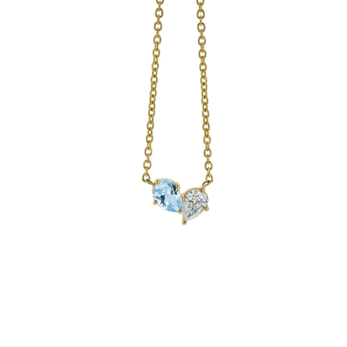 Bracelets-This enchanting heart shaped birthstone necklace looks like a spark of celestial beauty. Two individual, sparkling pear-shaped stones, customizable to each of your beloved's birth months. Luxe Necklace - Features 6x4 Pear Cut Gemstones (total carat weigh 1.00ct) JANUARY Garnet FEBRUARY Amethyst MARCH Aquamarine APRIL Diamond MAY Emerald JUNE Pearl JULY Ruby AUGUST Peridot SEPTEMBER Sapphire OCTOBER Tourmaline NOVEMBER Citrine DECEMBER Blue Topaz Whether worn as a reminder of someone special in you