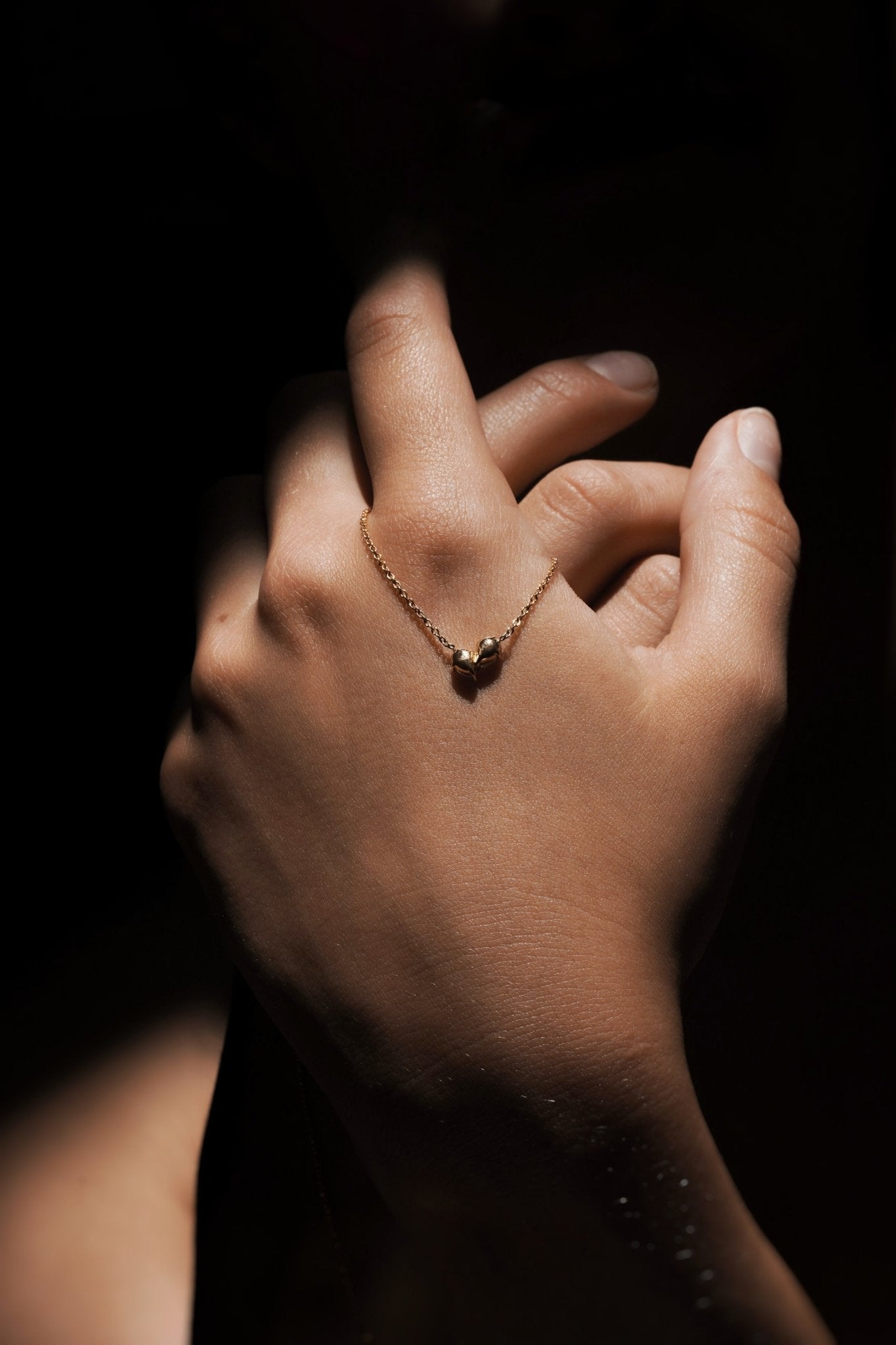 Necklaces-This enchanting heart shaped birthstone necklace looks like a spark of celestial beauty. Two individual, sparkling pear-shaped stones, customizable to each of your beloved's birth months. Luxe Necklace - Features 6x4 Pear Cut Gemstones (total carat weigh 1.00ct) JANUARY Garnet FEBRUARY Amethyst MARCH Aquamarine APRIL Diamond MAY Emerald JUNE Pearl JULY Ruby AUGUST Peridot SEPTEMBER Sapphire OCTOBER Tourmaline NOVEMBER Citrine DECEMBER Blue Topaz Whether worn as a reminder of someone special in you