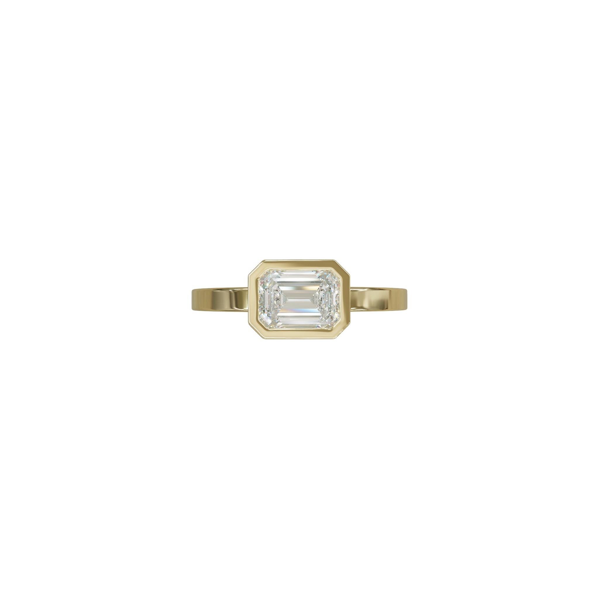 Alma Engagement & Ceremonial Wedding Ring Set-Rings-Eliise Maar Fine Jewellery Australia-Alma Engagement Ring - by itself-14K Yellow Gold-Natural Diamonds-Eliise Maar Jewellery