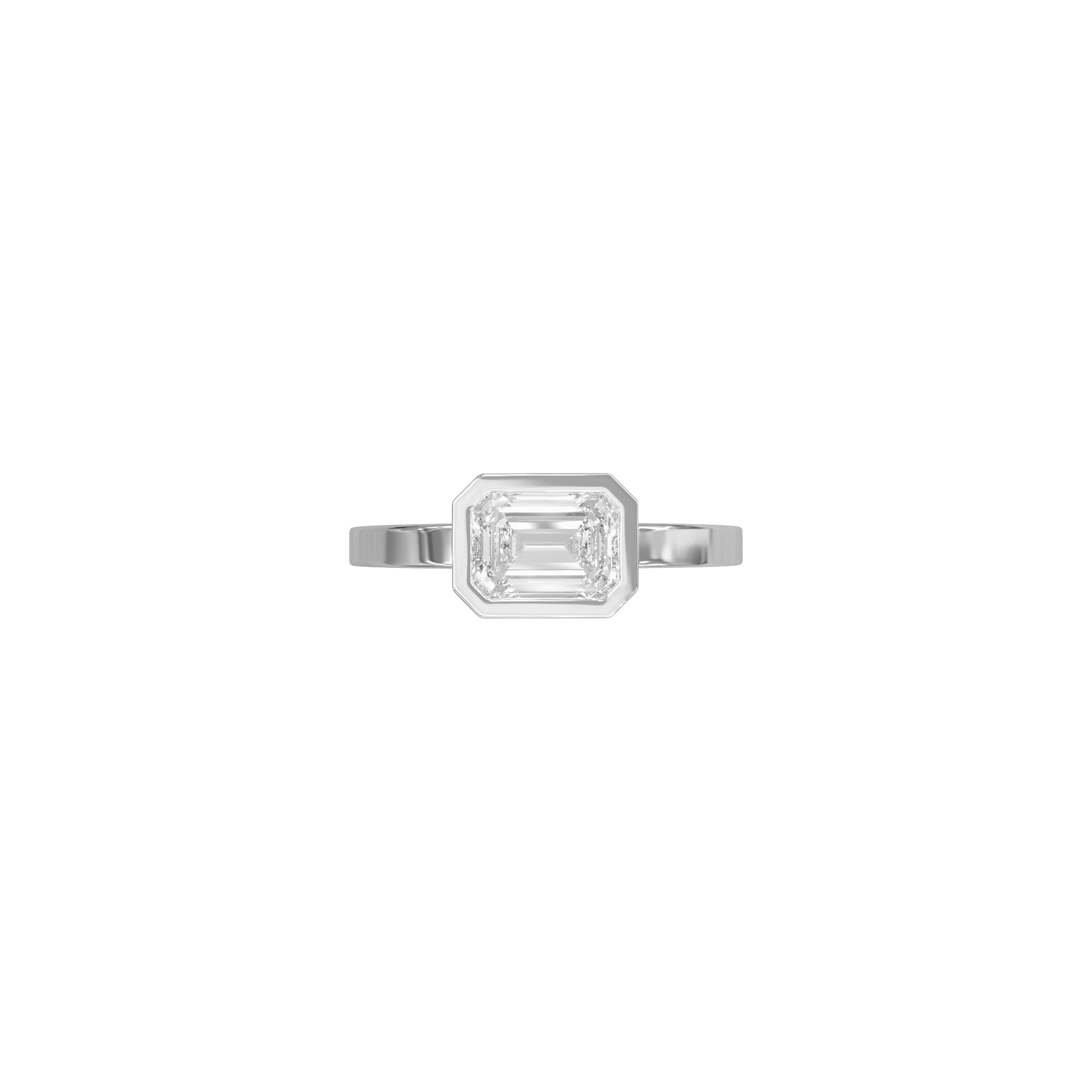 Alma Engagement & Ceremonial Wedding Ring Set-Rings-Eliise Maar Fine Jewellery Australia-Alma Engagement Ring - by itself-18K White Gold-Natural Diamonds-Eliise Maar Jewellery