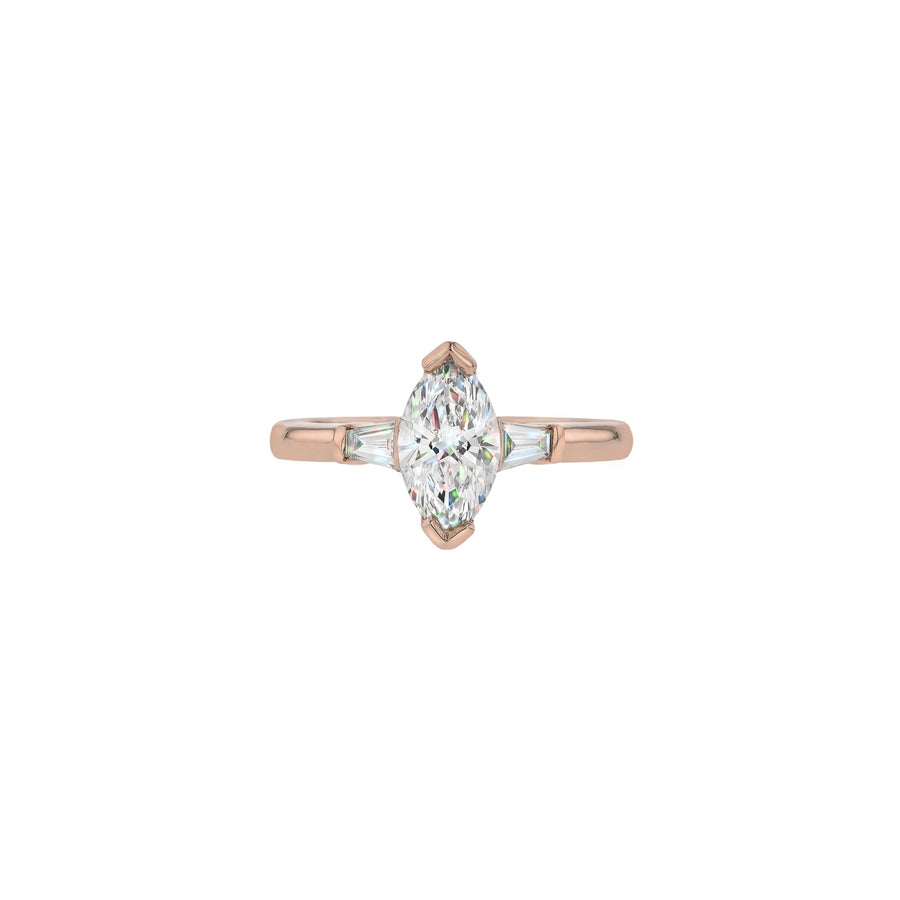 Audrey Diamond Ring- Size 16.75mm - 18K Rose Gold - In Stock - 1.01ct Lab-Grown Diamond - Eliise Maar Jewellery