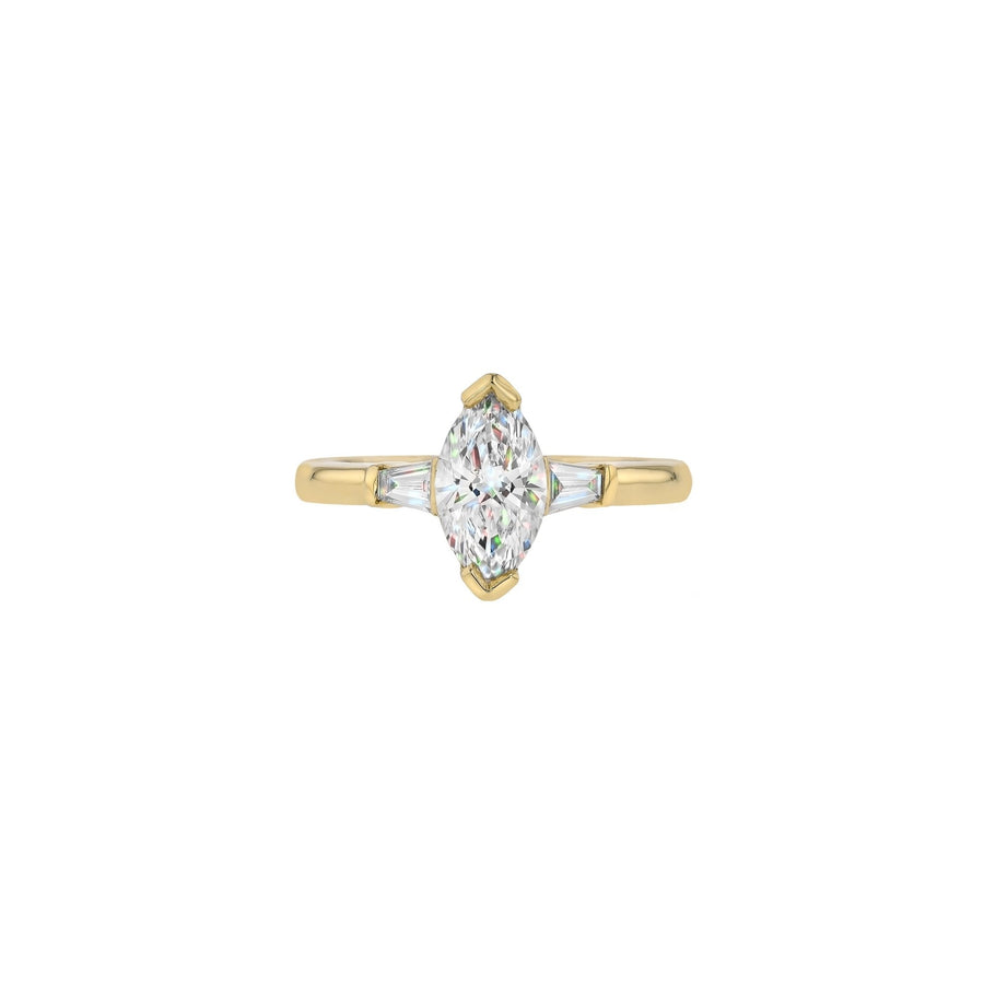 Audrey Diamond Ring- Size 17.00mm - 18K Yellow Gold - In Stock - 1.02ct Lab-Grown Diamond - Eliise Maar Jewellery