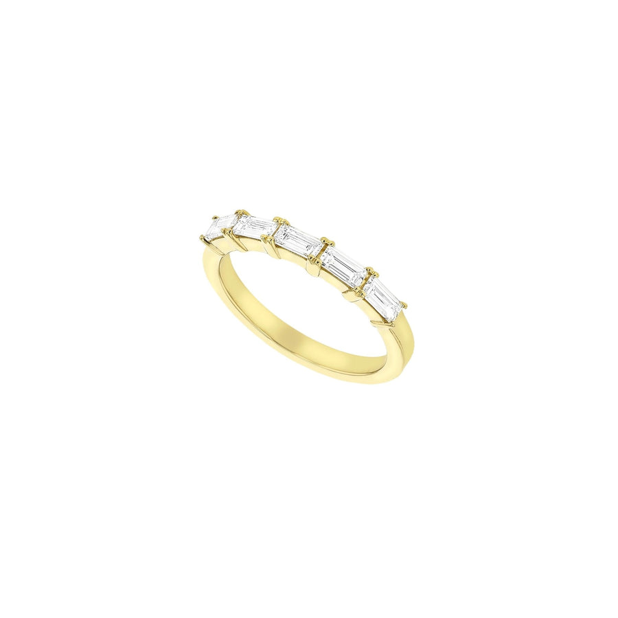 Bamboo Diamond Band - Size 16.25 - 14K Yellow Gold - In Stock - Eliise Maar Jewellery