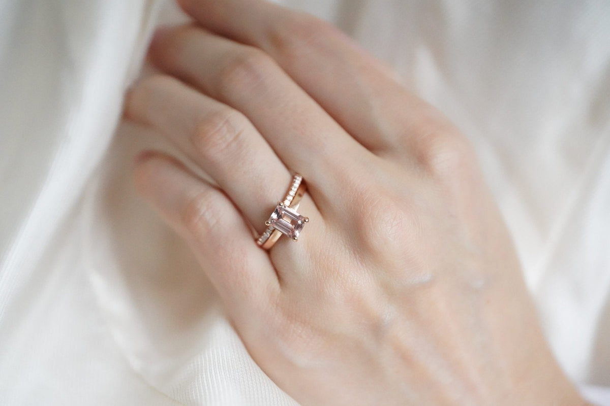 Chloe Morganite Ring-Engagement Rings-Eliise Maar Fine Jewellery Australia-Eliise Maar Jewellery