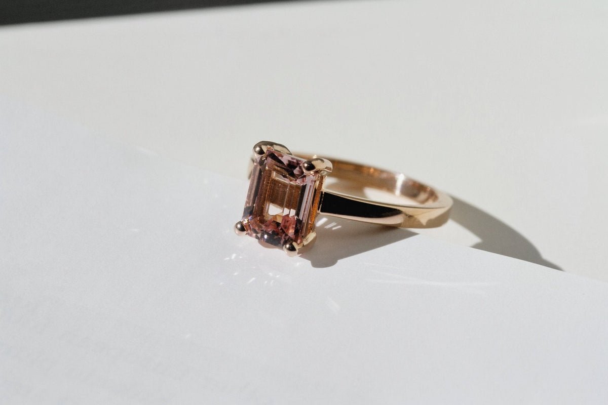 Chloe Morganite Ring-Engagement Rings-Eliise Maar Fine Jewellery Australia-Eliise Maar Jewellery