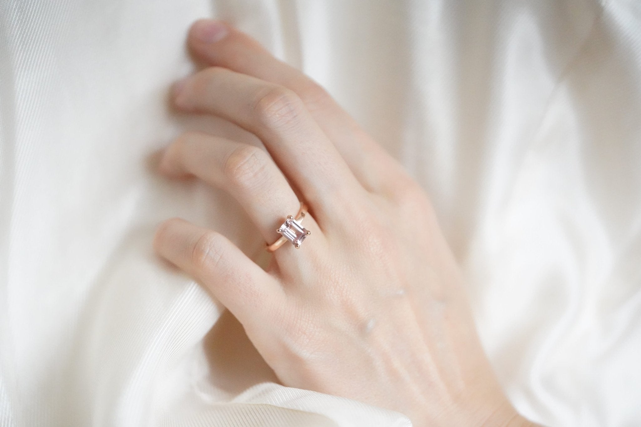 Chloe Morganite Ring-Engagement Rings-Eliise Maar Fine Jewellery Australia-Eliise Maar Jewellery