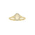 Diamond Halo Signet Ring - Eliise Maar Jewellery