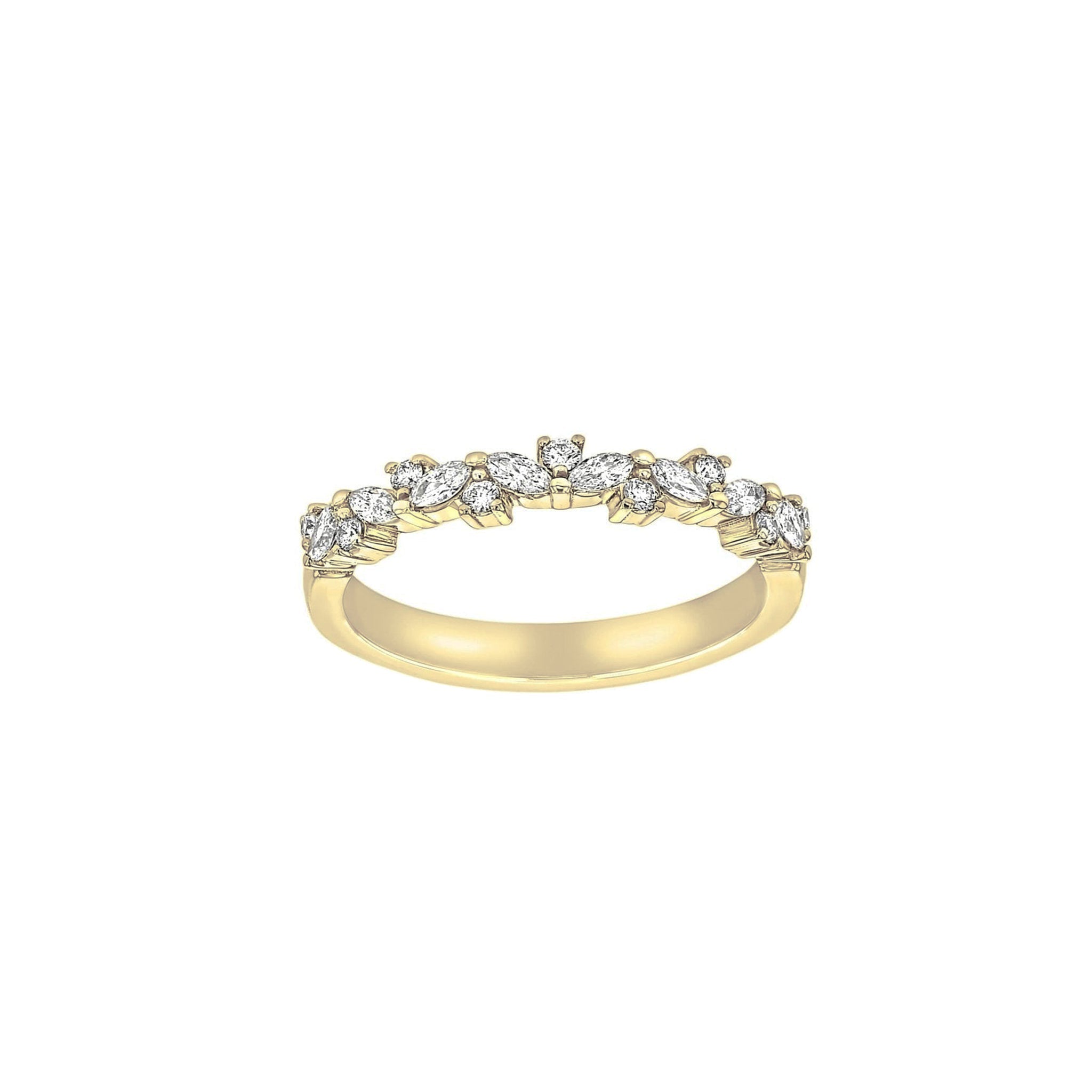 Eleni Luxe Diamond Band-Diamond Band-Eliise Maar Fine Jewellery Australia-14K Yellow Gold-Natural Diamonds-Eliise Maar Jewellery