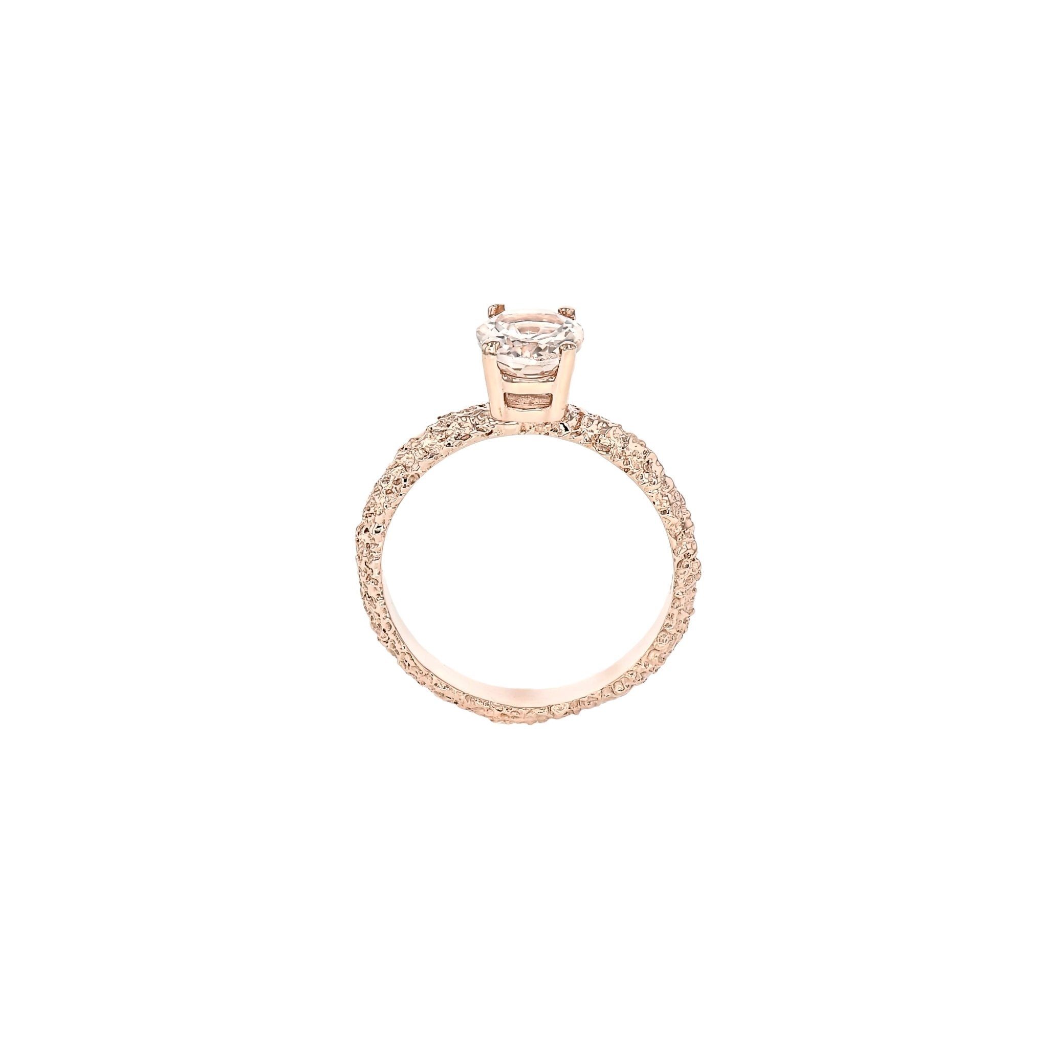 Fine Frost Morganite Rose Gold-Engagement Rings-Eliise Maar Fine Jewellery Australia-Eliise Maar Jewellery