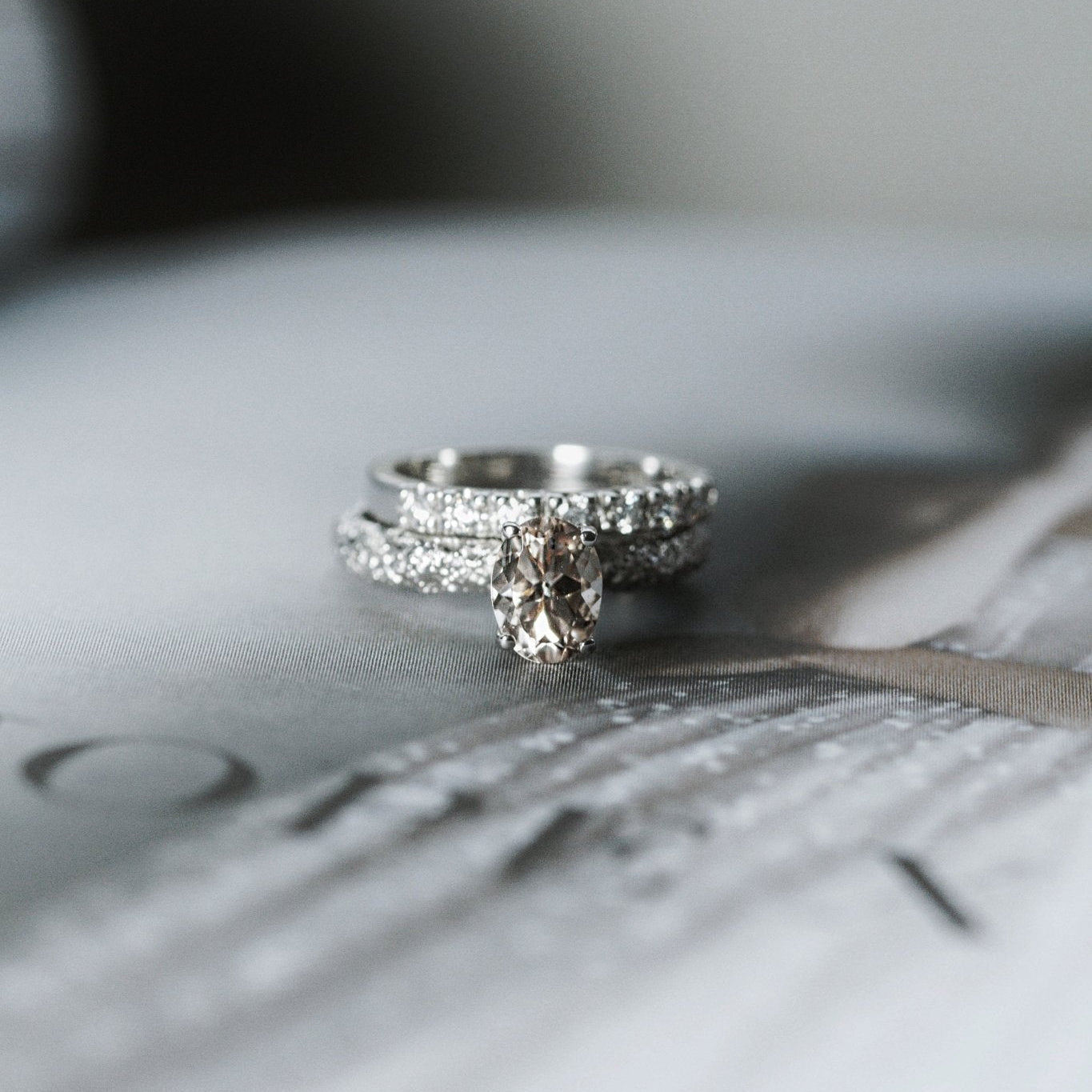 Fine Frost Morganite White Gold-Engagement Rings-Eliise Maar Fine Jewellery Australia-Eliise Maar Jewellery