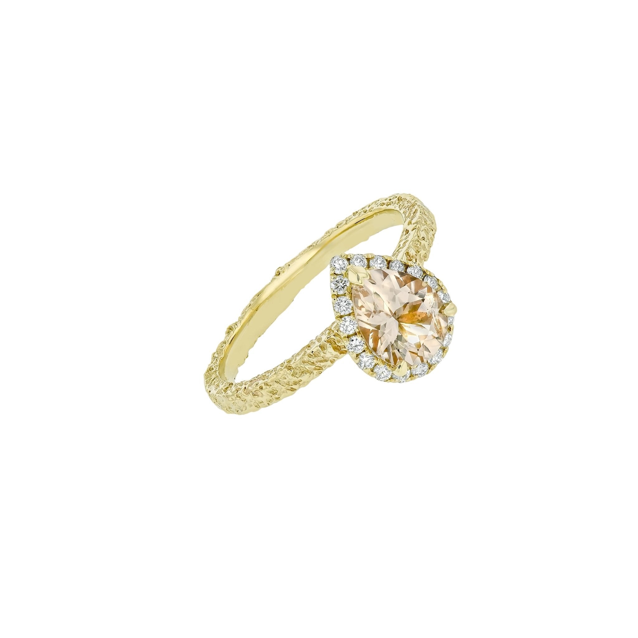 Frost Lily Ring Morganite-Engagement Rings-Eliise Maar Fine Jewellery Australia-Eliise Maar Jewellery