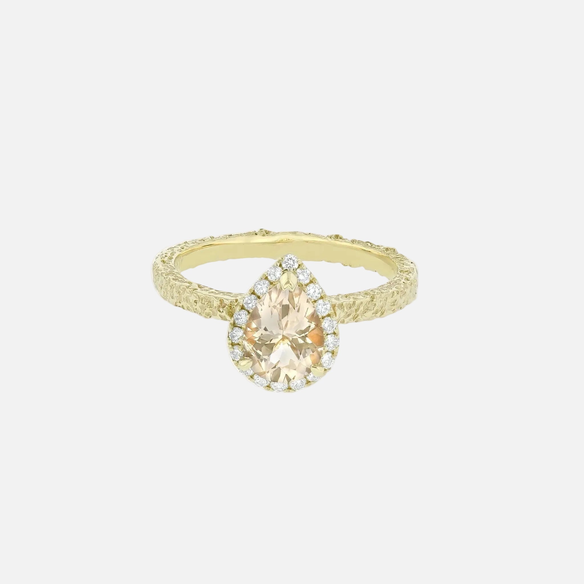 Frost Lily Ring Morganite-Engagement Rings-Eliise Maar Fine Jewellery Australia-Eliise Maar Jewellery