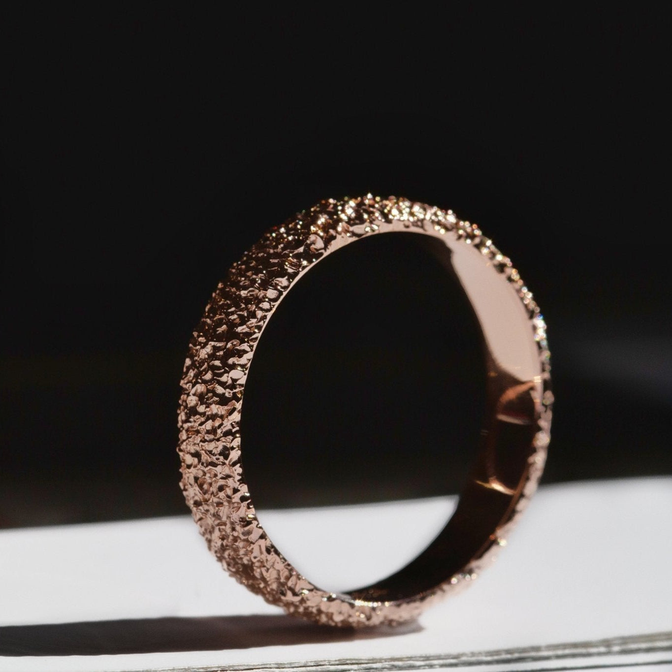 Frost Wedding Ring Rose-Eliise Maar Fine Jewellery Australia-9K Gold-4mm-Eliise Maar Jewellery
