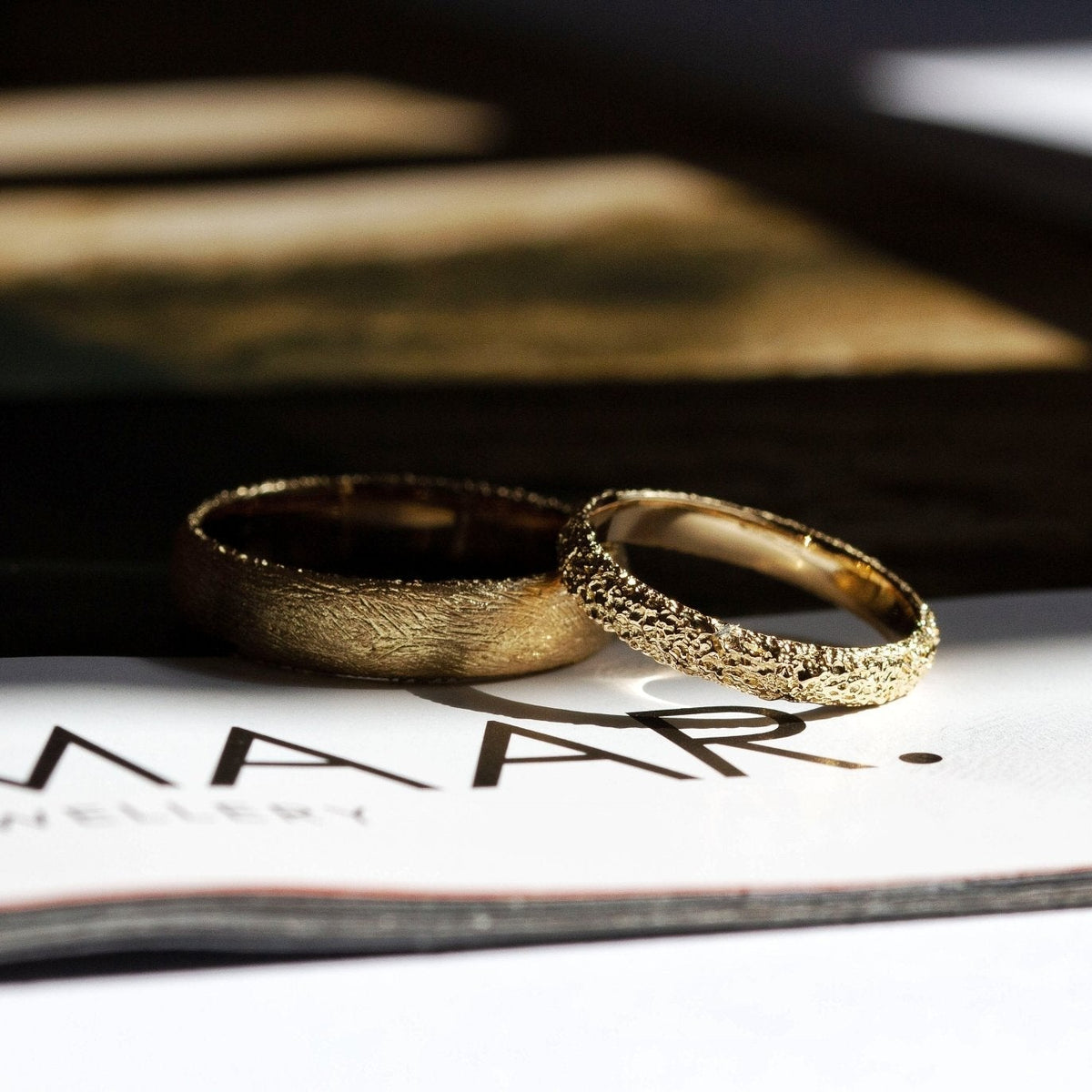 Frost Wedding Ring Yellow Gold-Eliise Maar Fine Jewellery Australia-Eliise Maar Jewellery