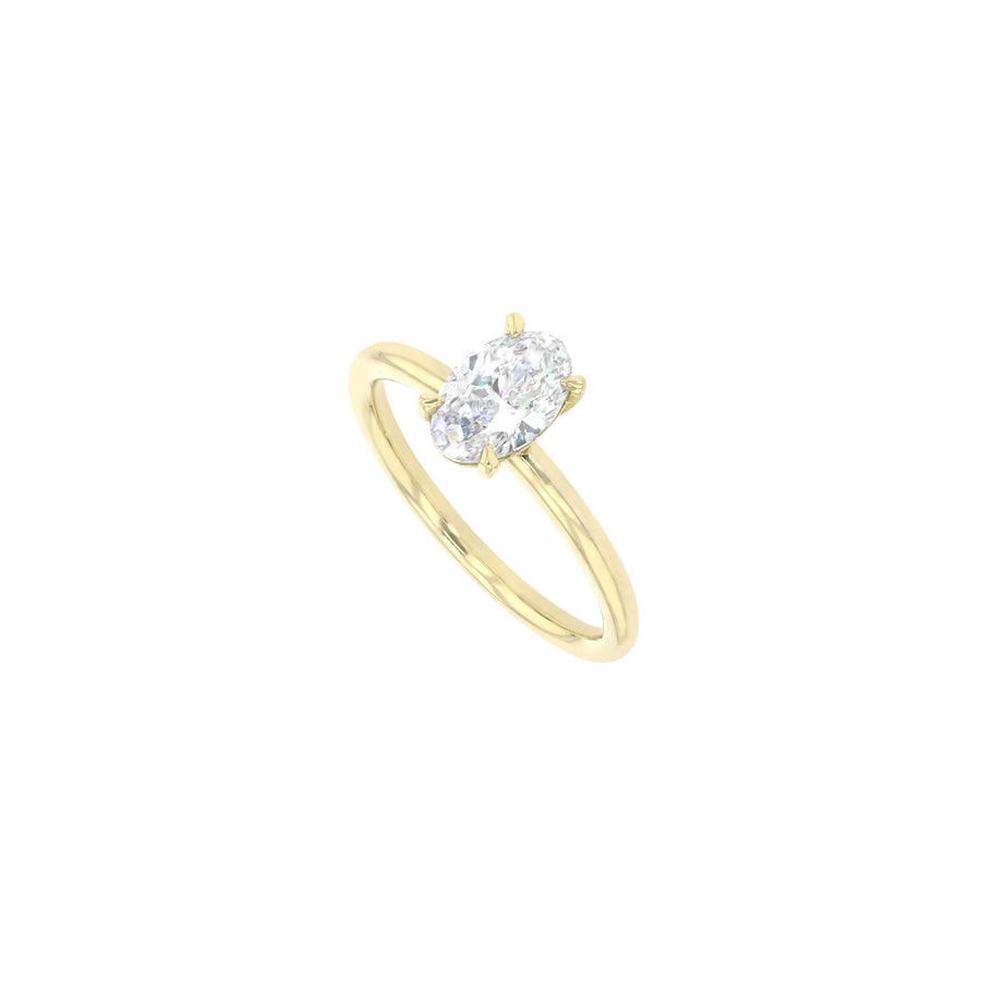 Grace Diamond Solitaire - Size 16.75 - 18K Yellow Gold - 0.71ct Lab Grown Diamond - Eliise Maar Jewellery