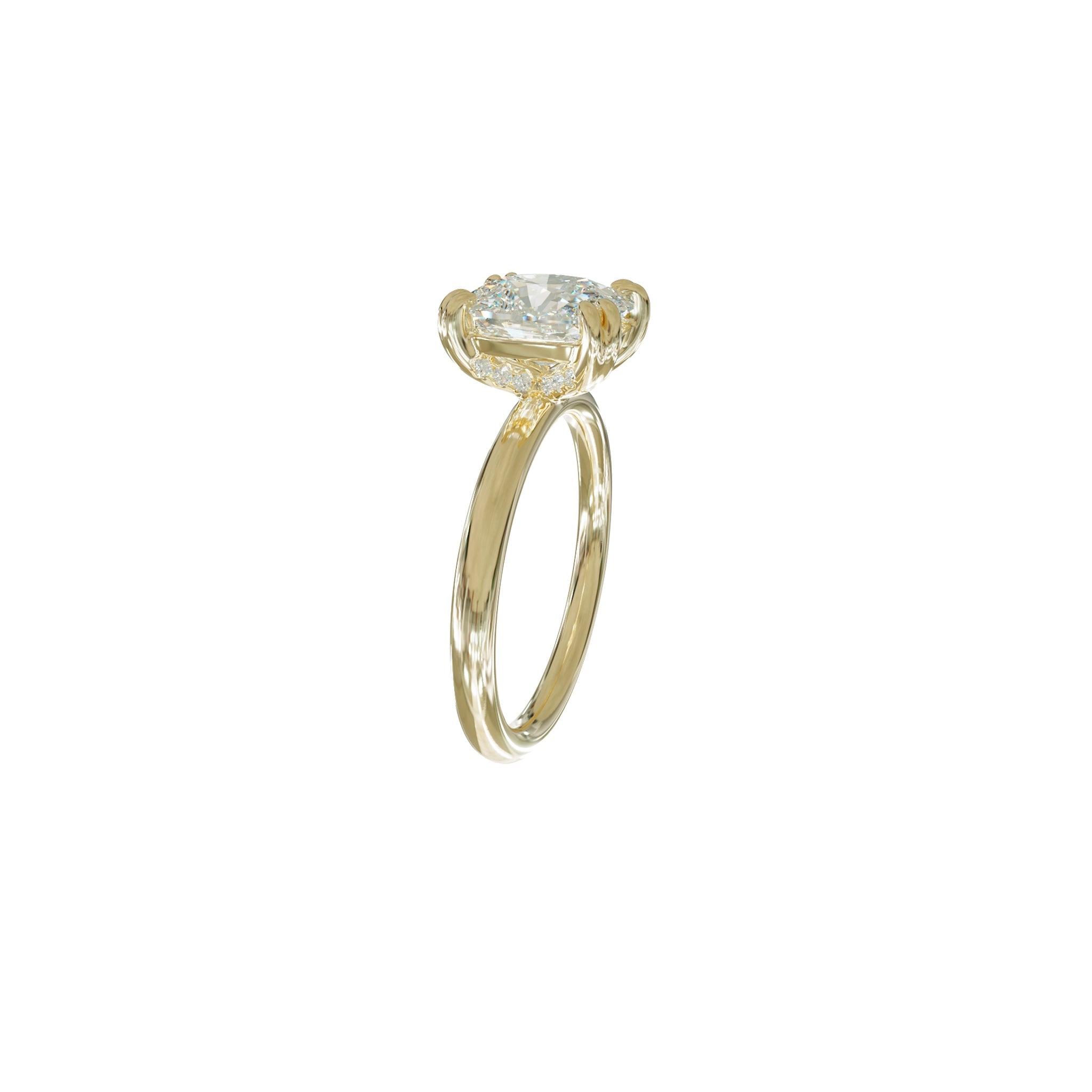 Jamie Double Claw Cushion Diamond Ring-Rings-Eliise Maar Fine Jewellery Australia-Eliise Maar Jewellery