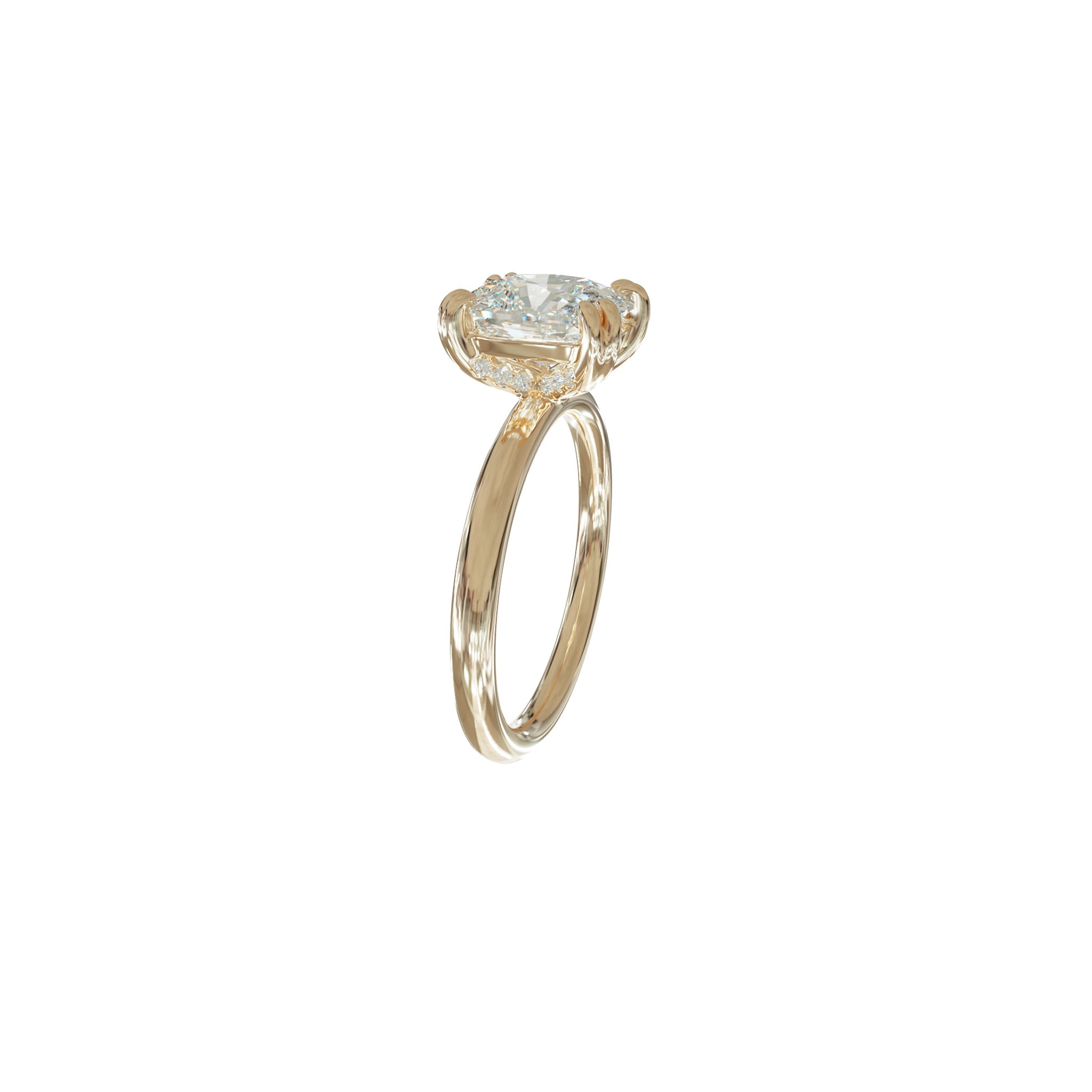 Jamie Double Claw Cushion Diamond Ring-Rings-Eliise Maar Fine Jewellery Australia-Eliise Maar Jewellery