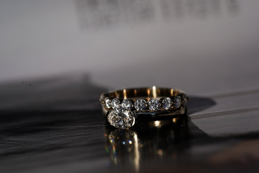 Josephine Luxe Diamond Band - Size 16.50 - 14K Yellow Gold - In Stock - Eliise Maar Jewellery