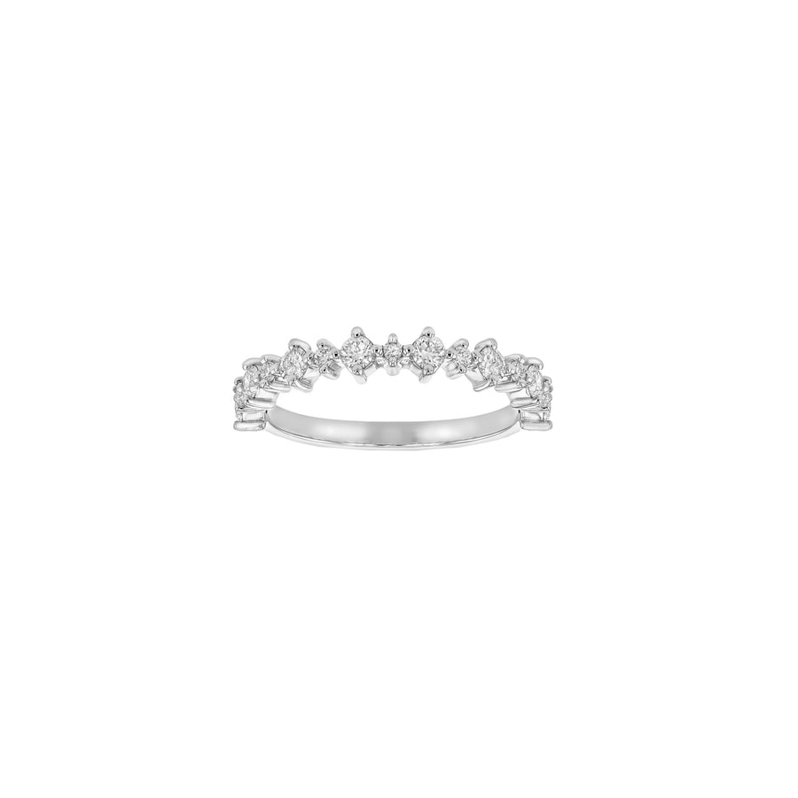 Leanna Diamond Band - Size 17 - 18K White Gold - In Stock - Eliise Maar Jewellery