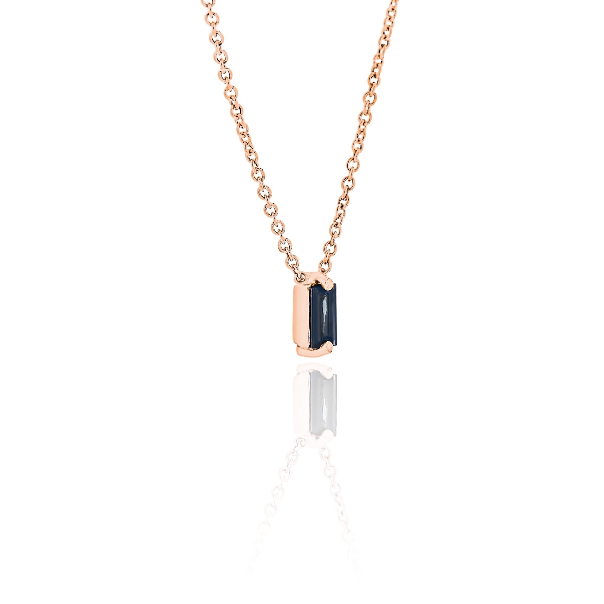 Lola Sapphire Necklace-Necklaces-Eliise Maar Fine Jewellery Australia-Eliise Maar Jewellery