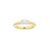 Margot East-West Oval Diamond Solitaire - Size 17 - 18K Yellow Gold - In Stock - 0.74ct Lab Grown Diamond - Eliise Maar Jewellery