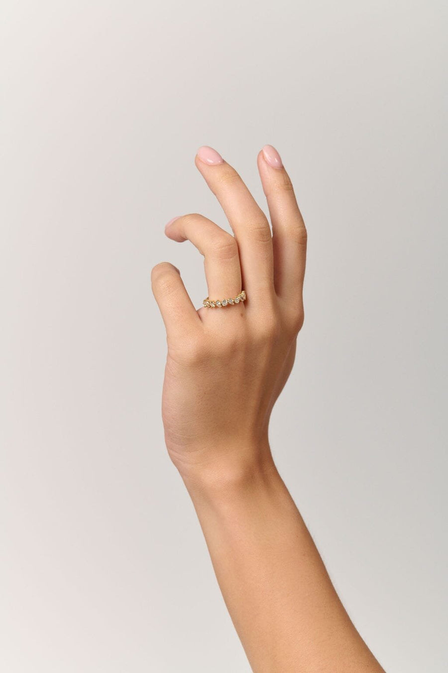 Petite Angelica Diamond Band - Size 17 - 18K White Gold - In Stock - Lab Grown Diamonds - Eliise Maar Jewellery