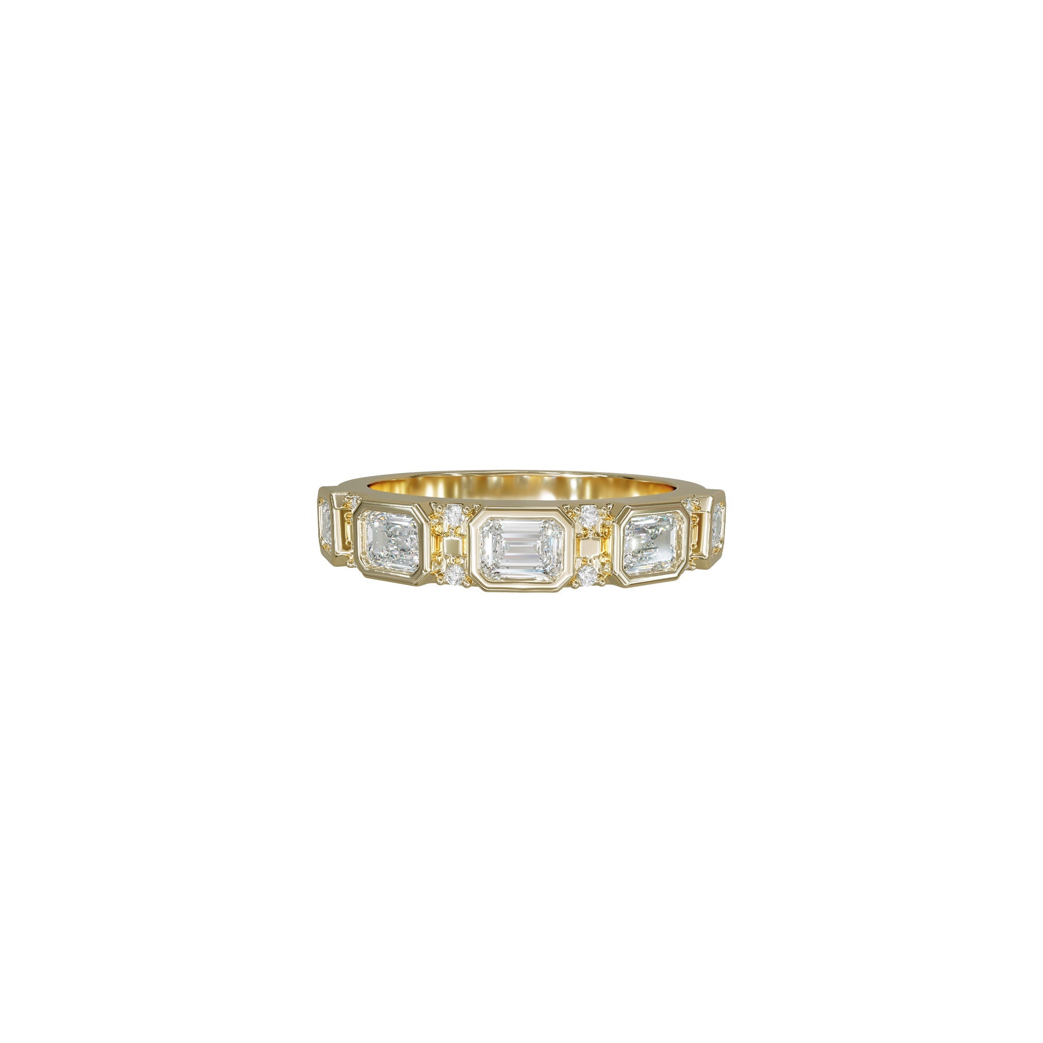 Petite Harper Diamond Band-Diamond Band-Eliise Maar Fine Jewellery Australia-14K Yellow Gold-Natural Diamonds-Eliise Maar Jewellery