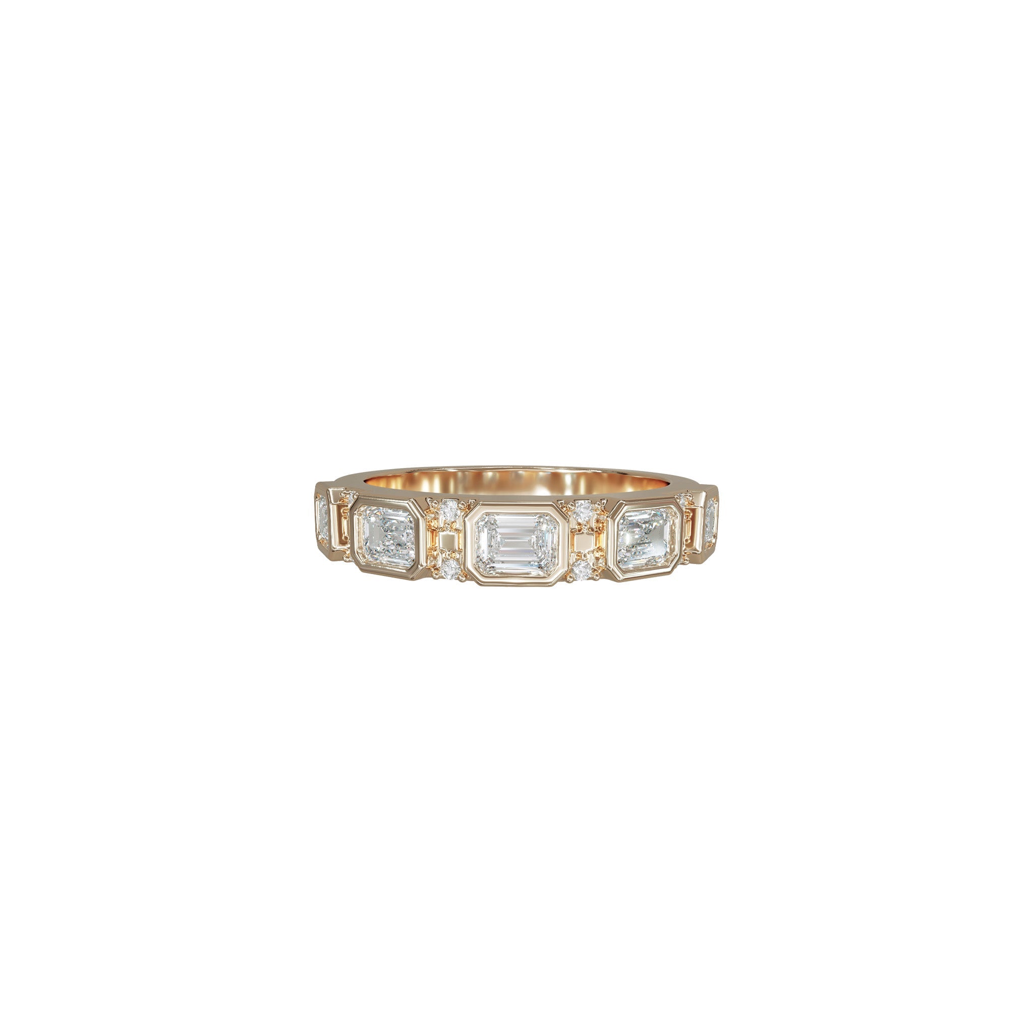 Petite Harper Diamond Band-Diamond Band-Eliise Maar Fine Jewellery Australia-18K Rose Gold-Natural Diamonds-Eliise Maar Jewellery