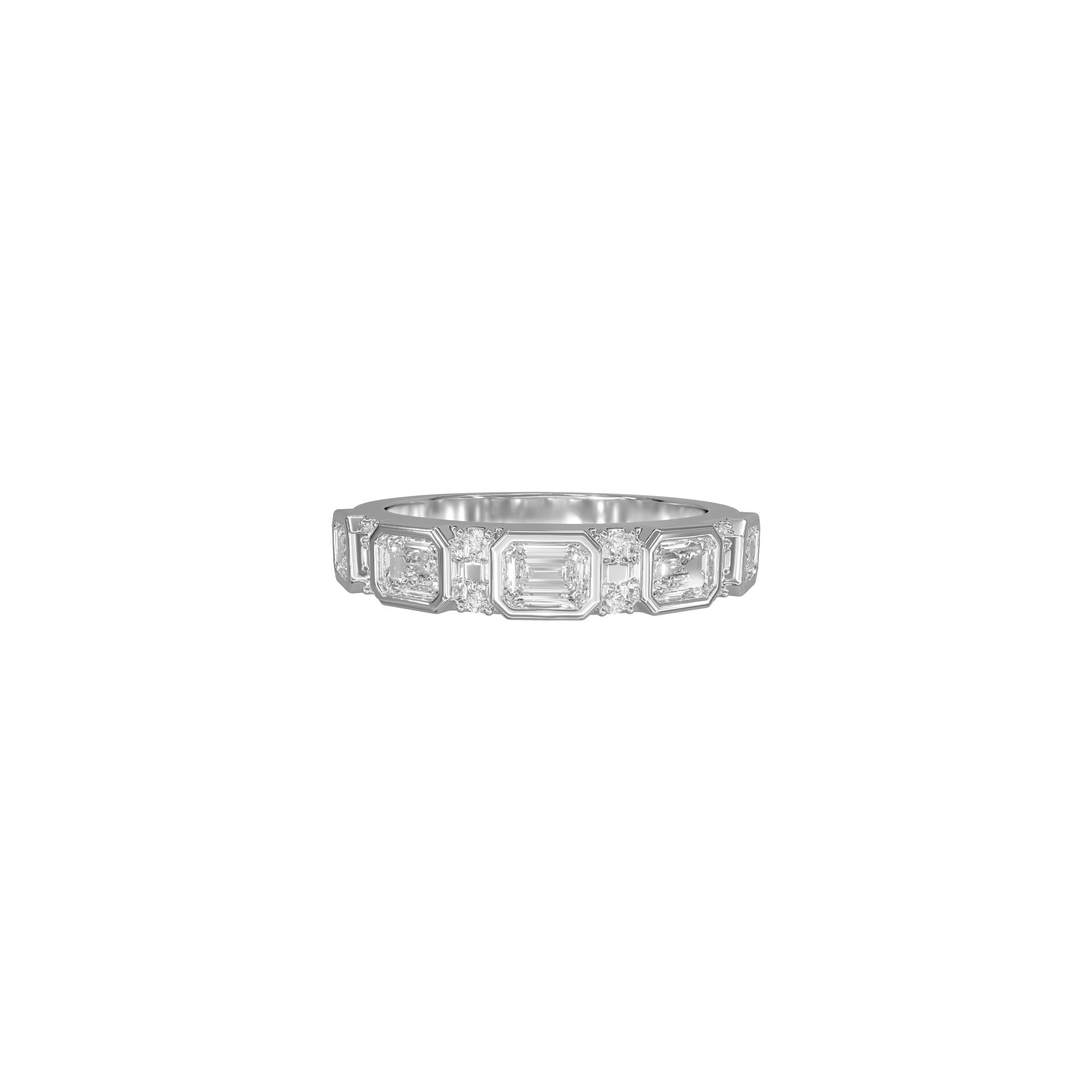 Petite Harper Diamond Band-Diamond Band-Eliise Maar Fine Jewellery Australia-18K White Gold-Natural Diamonds-Eliise Maar Jewellery
