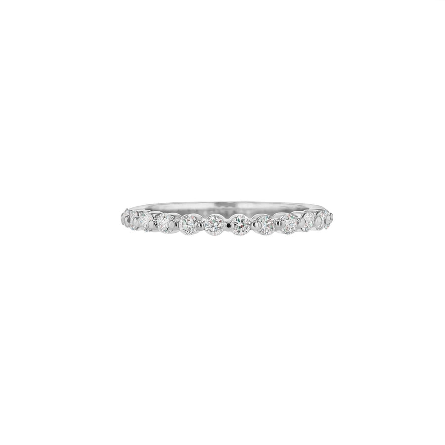 Petite Josephine Diamond Band - Size 17 - 18K White Gold - Eliise Maar Jewellery