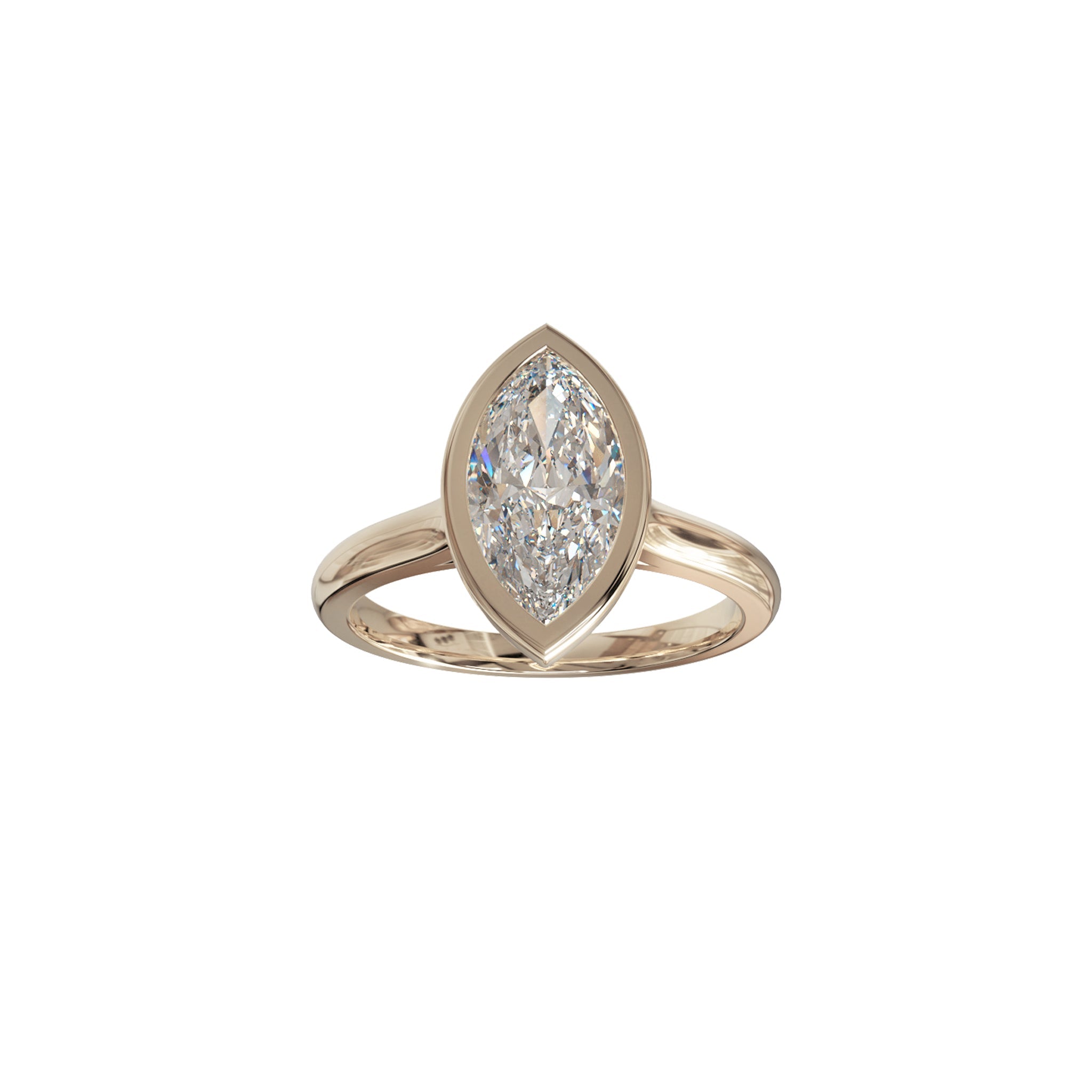 Selena Marquise Bezel Solitaire-Rings-Eliise Maar Fine Jewellery Australia-Eliise Maar Jewellery