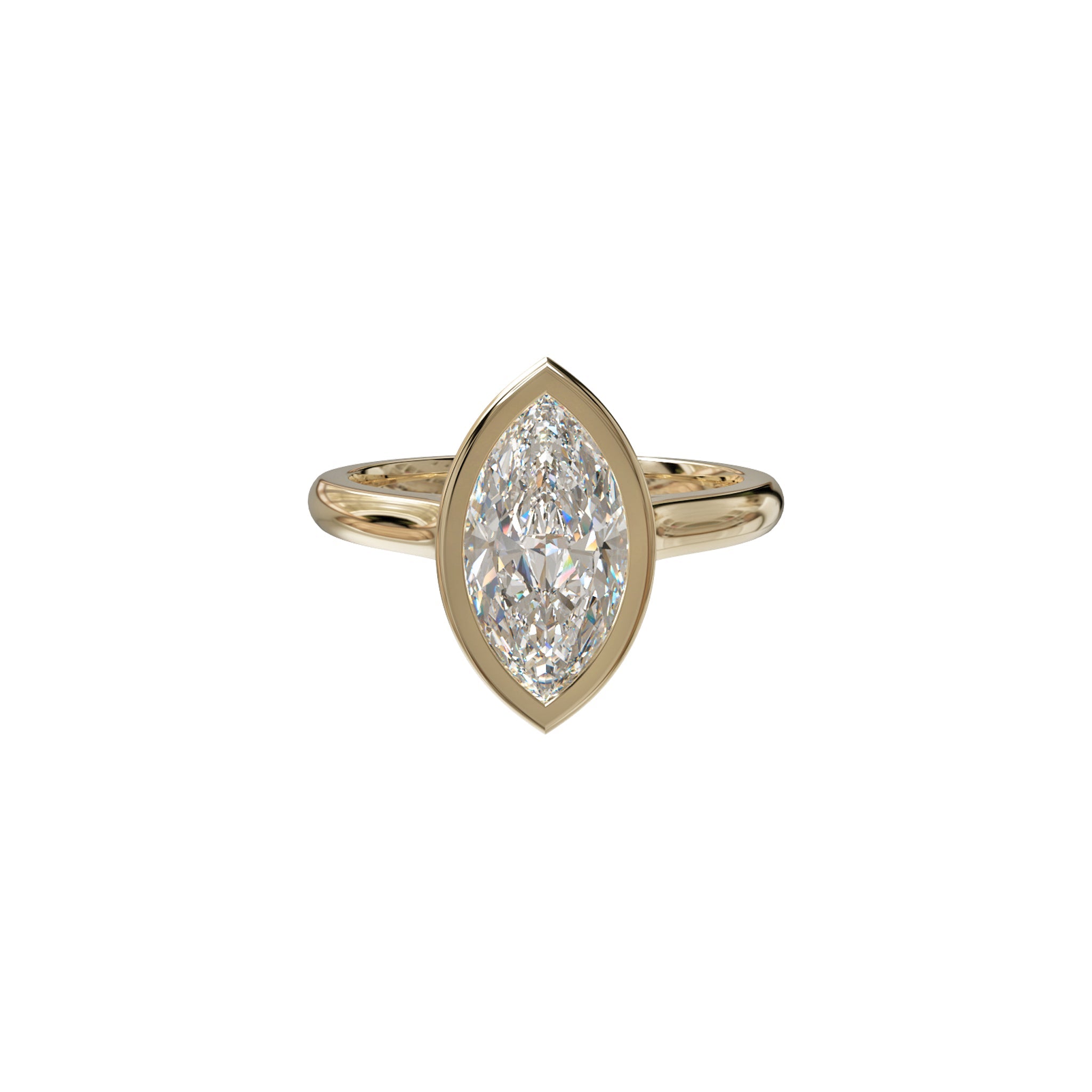 Selena Marquise Bezel Solitaire-Rings-Eliise Maar Fine Jewellery Australia-Eliise Maar Jewellery