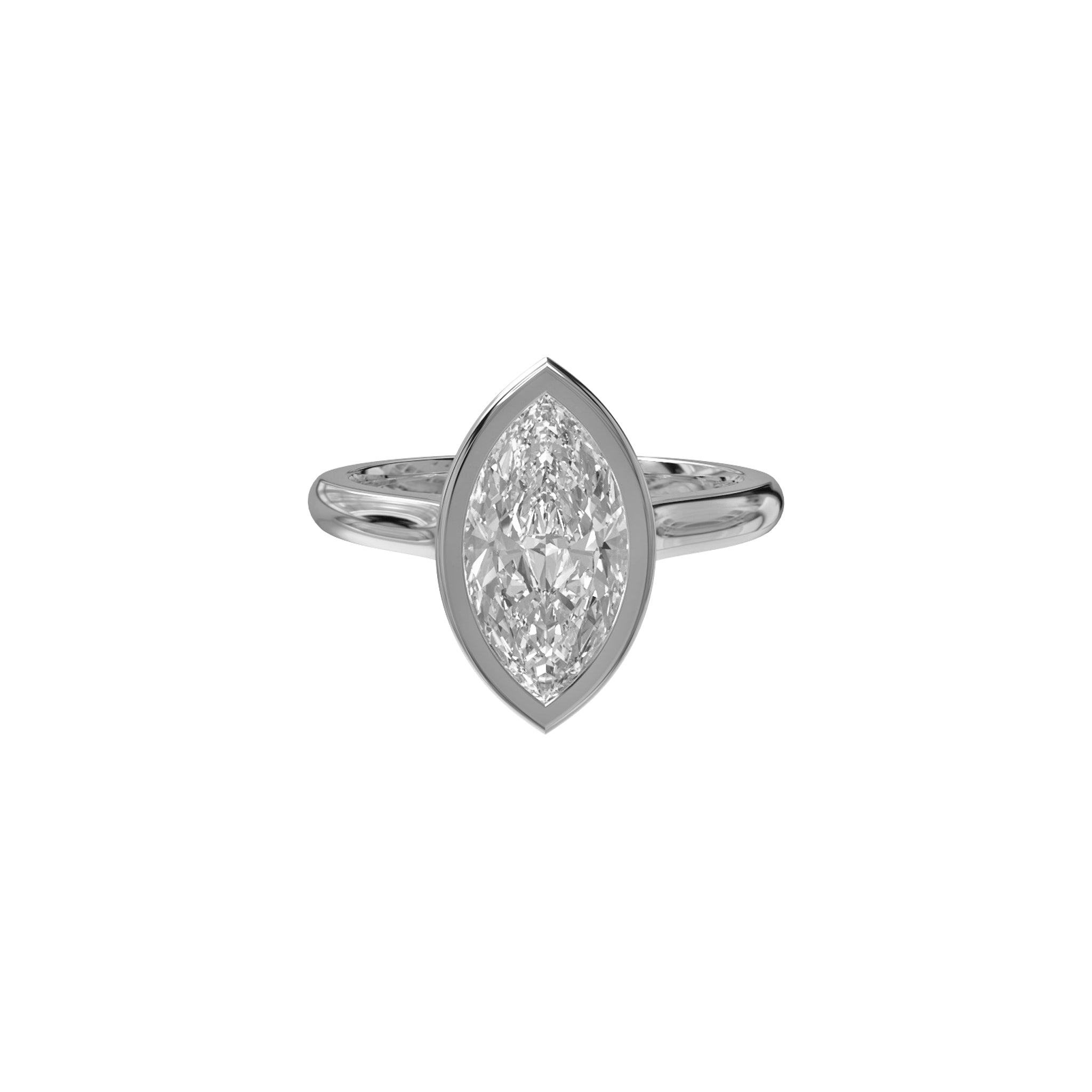 Selena Marquise Bezel Solitaire-Rings-Eliise Maar Fine Jewellery Australia-Eliise Maar Jewellery