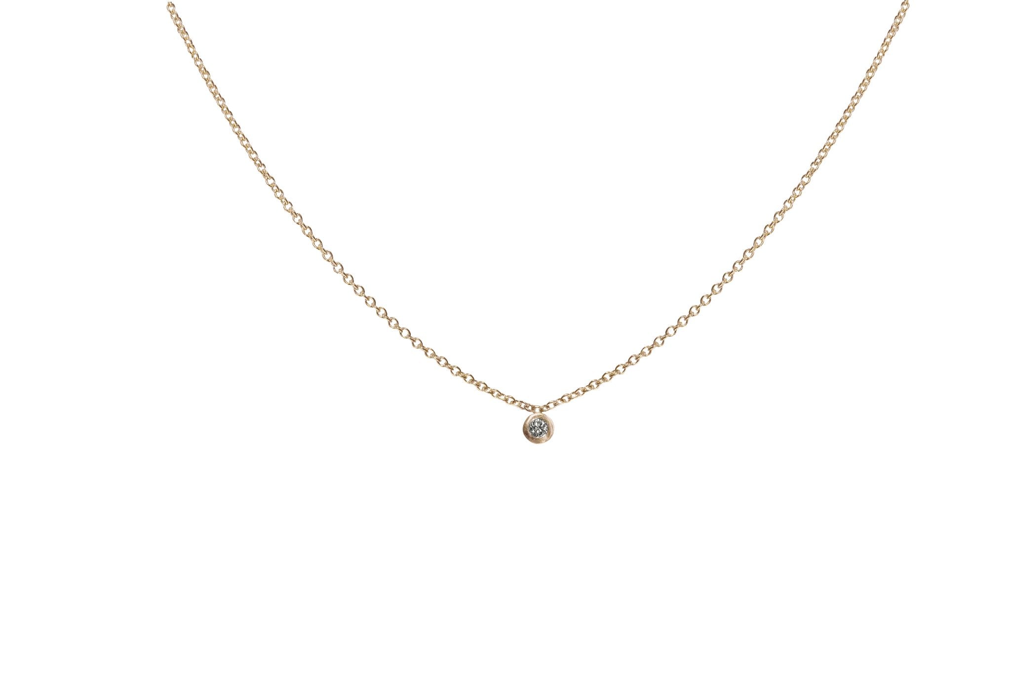 Single Diamond Necklace - Eliise Maar Jewellery