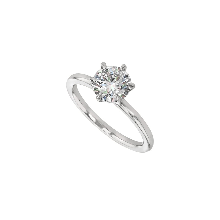 Sophie Diamond Solitaire Ring - Size 16 - 18K White Gold - In Stock - Lab Grown Diamond 1.04ct - Eliise Maar Jewellery