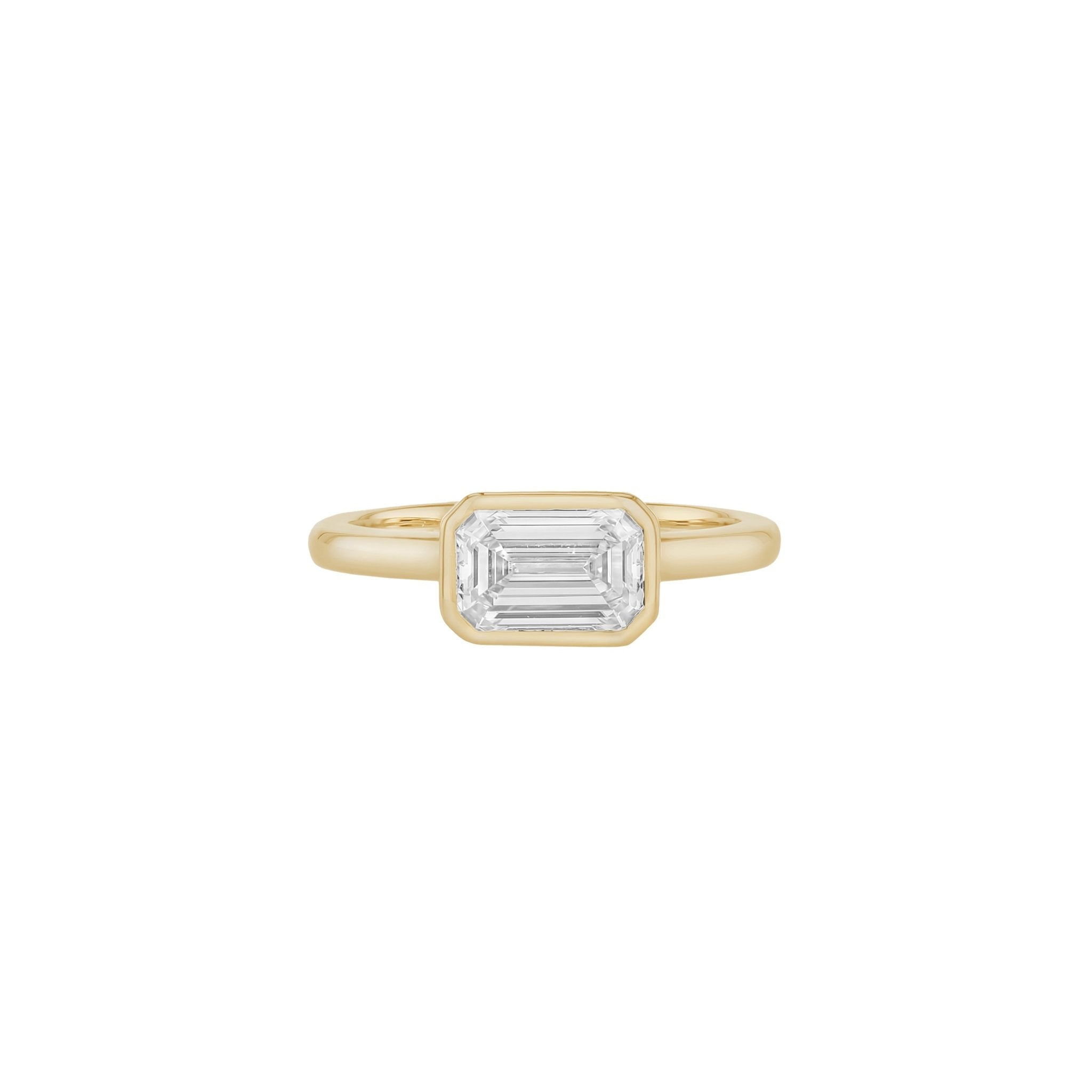 Stephanie East-West Diamond Solitaire Ring-Rings-Eliise Maar Fine Jewellery Australia-Eliise Maar Jewellery