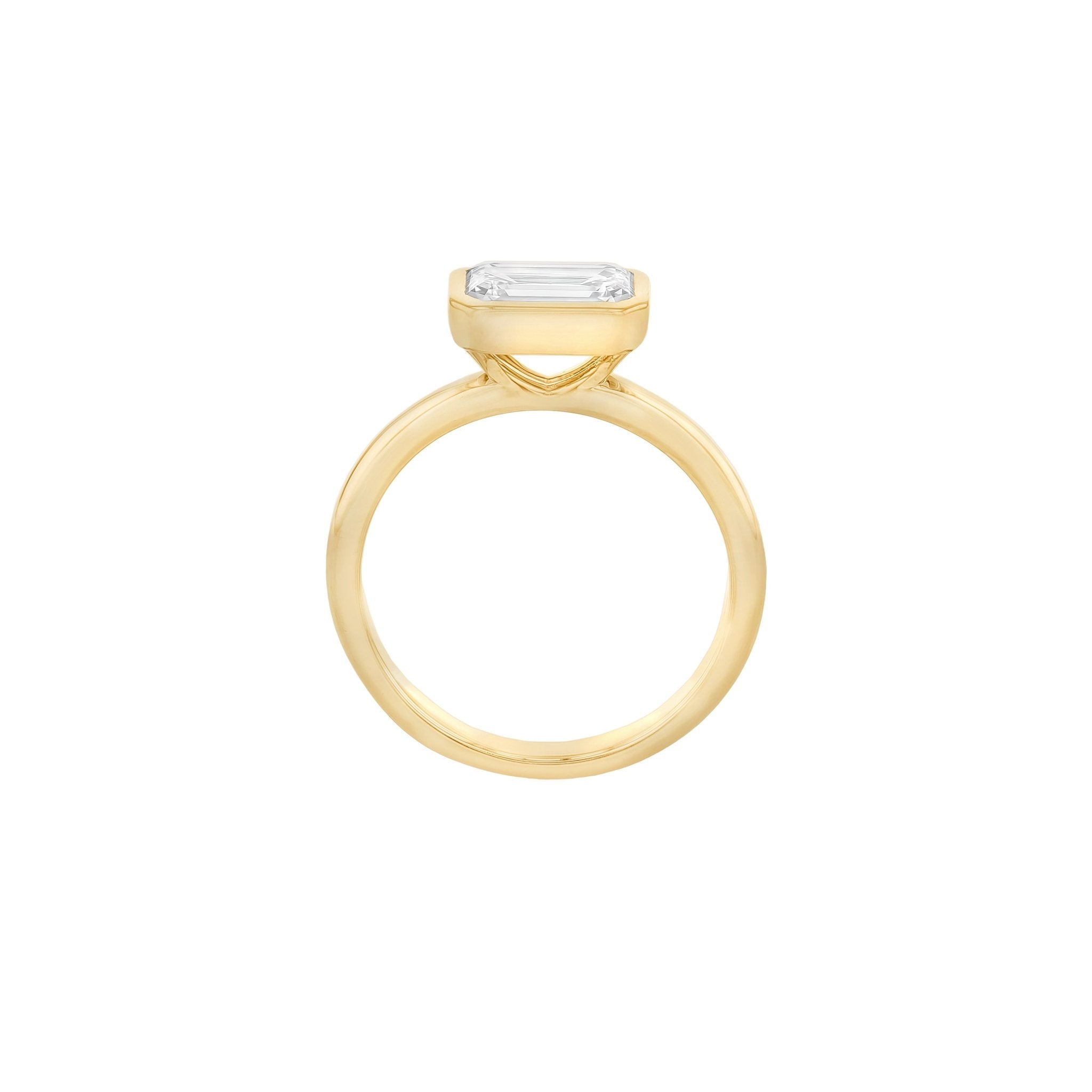 Stephanie East-West Diamond Solitaire Ring-Rings-Eliise Maar Fine Jewellery Australia-Eliise Maar Jewellery