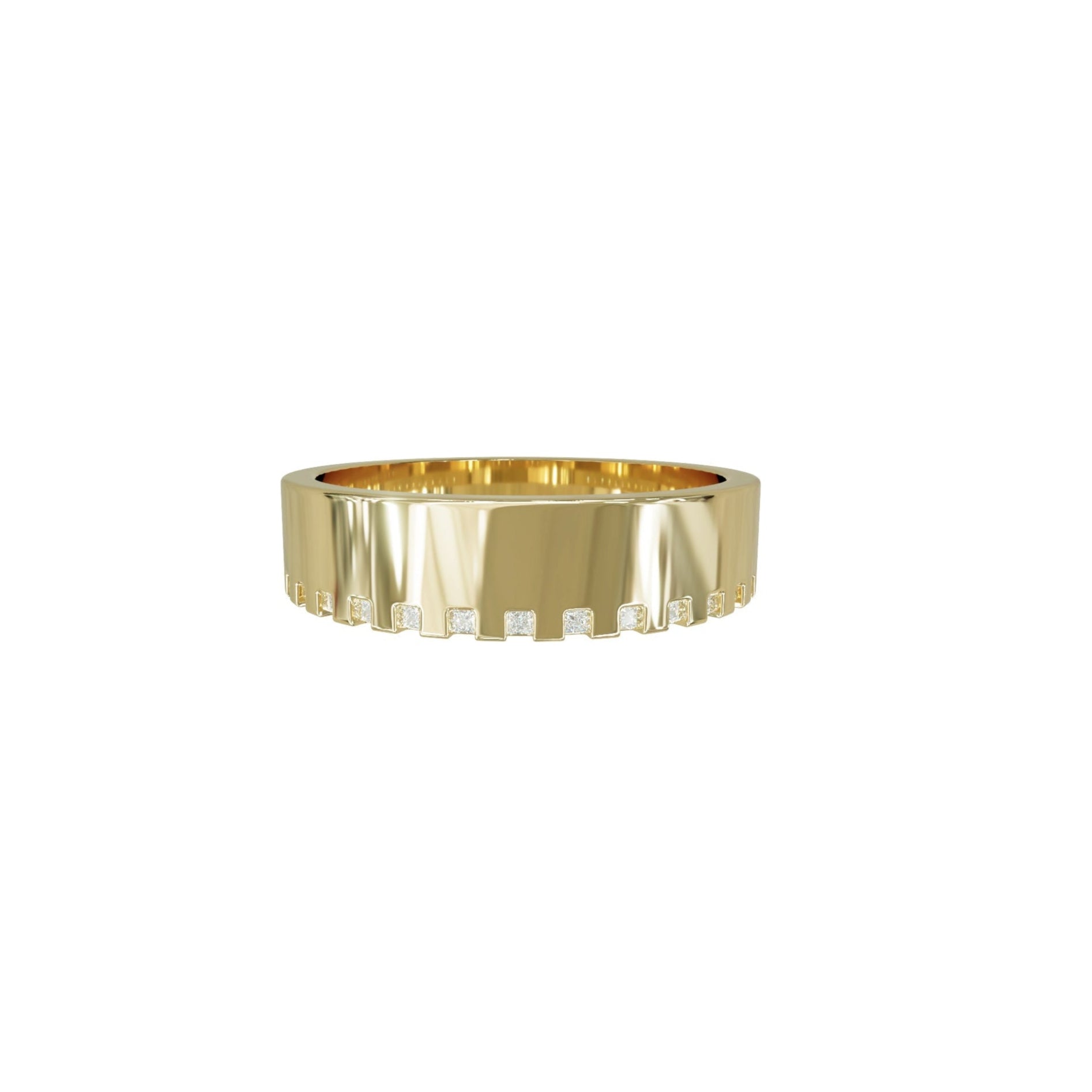 Taylor Luxe Ceremonial Band-Diamond Band-Eliise Maar Fine Jewellery Australia-14K Yellow Gold-Eliise Maar Jewellery