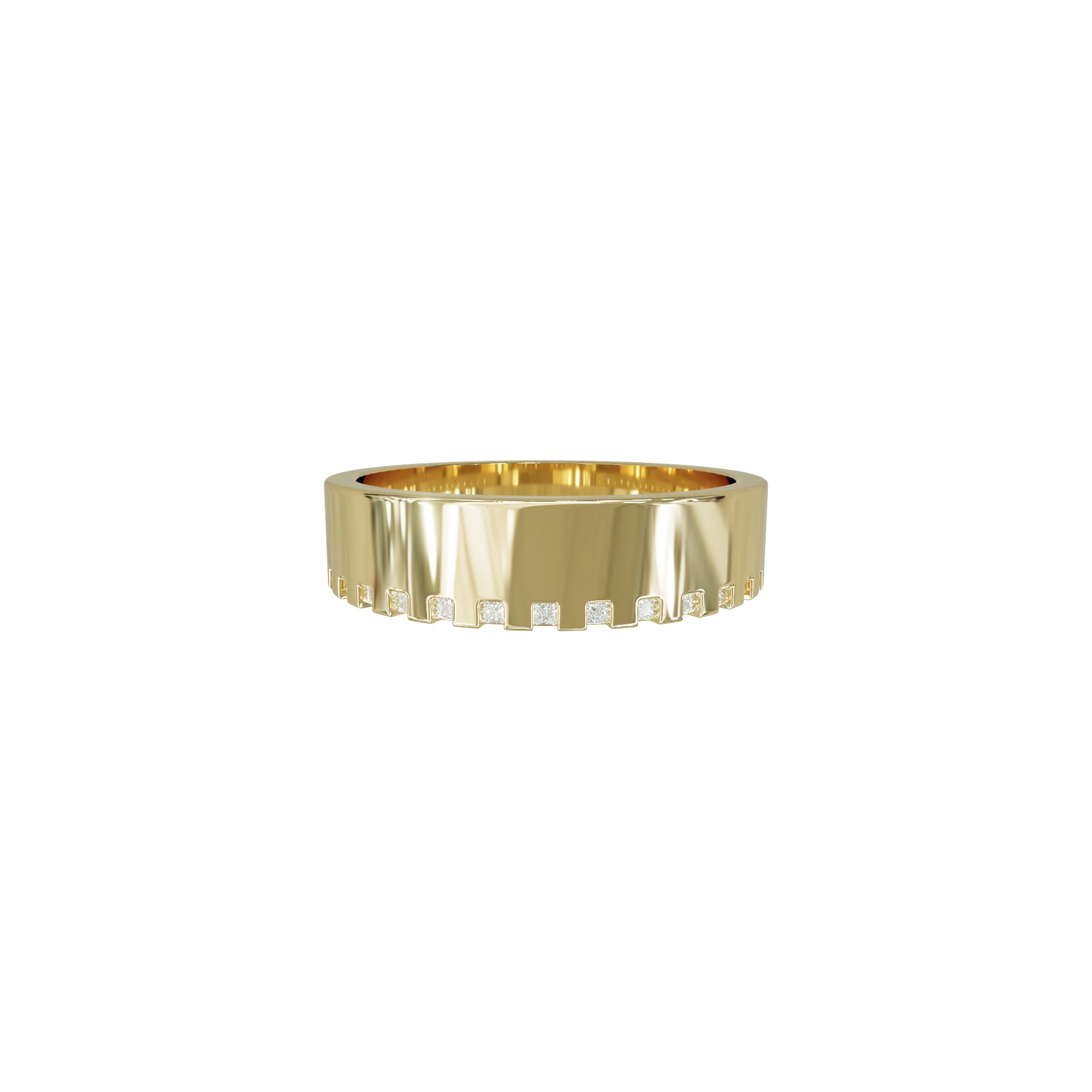 Taylor Luxe Ceremonial Band-Diamond Band-Eliise Maar Fine Jewellery Australia-14K Yellow Gold-Eliise Maar Jewellery