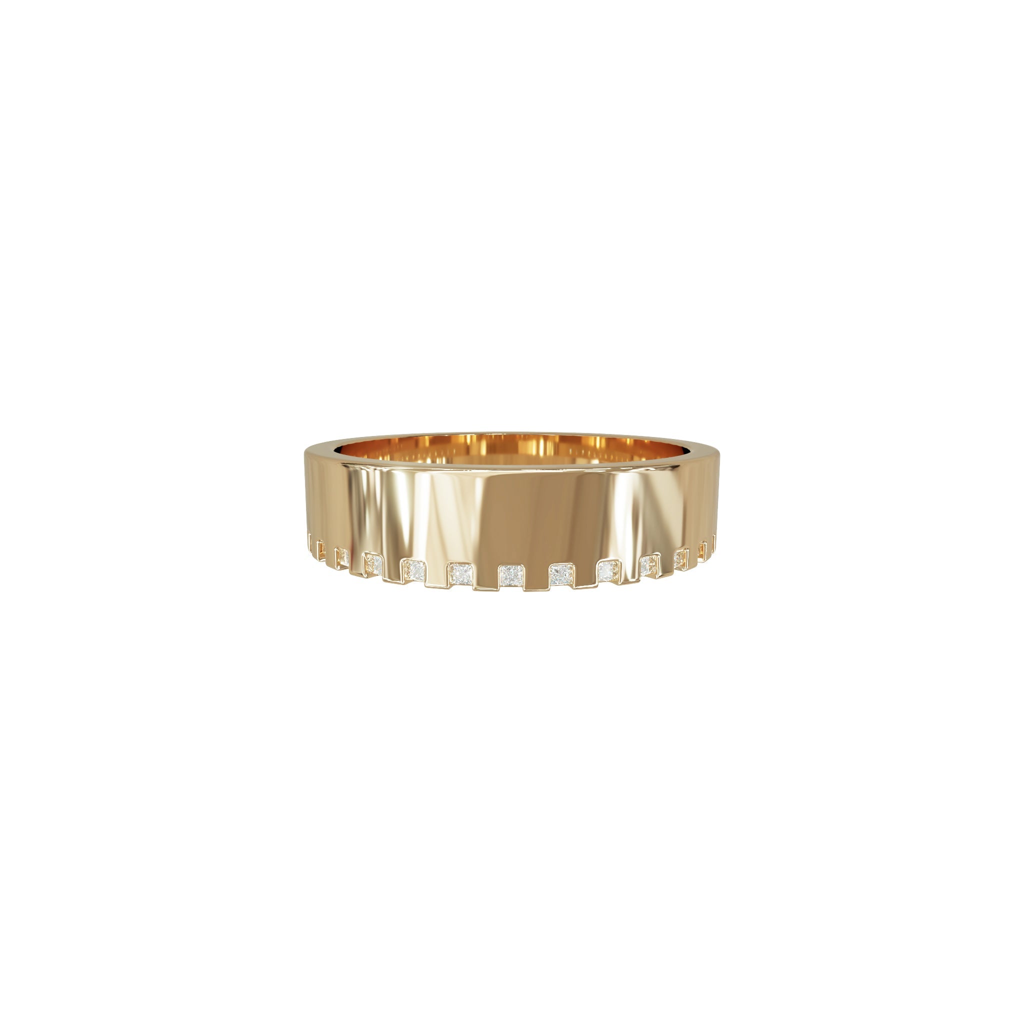 Taylor Luxe Ceremonial Band-Diamond Band-Eliise Maar Fine Jewellery Australia-18K Rose Gold-Eliise Maar Jewellery