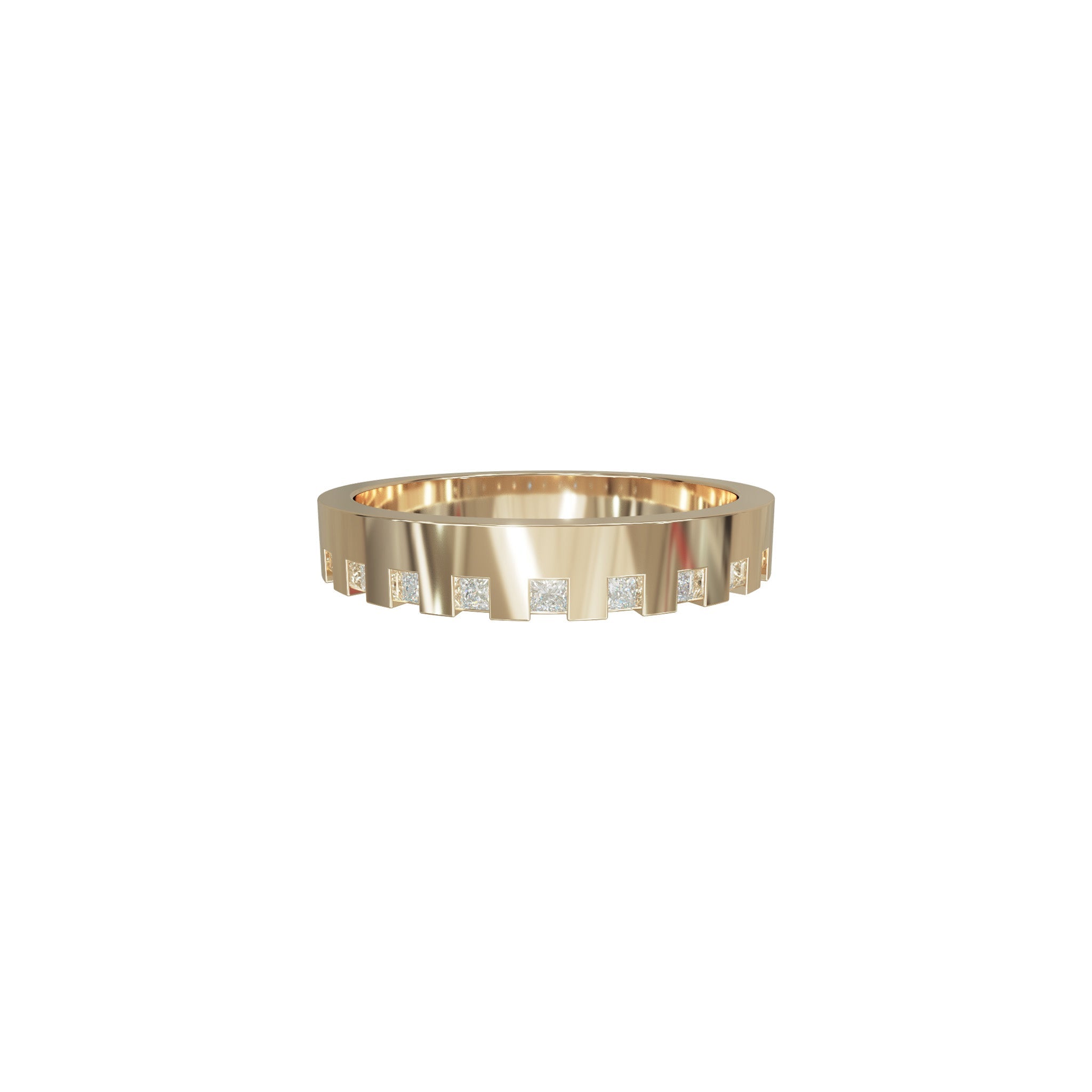 Taylor Petite Ceremonial Band-Diamond Band-Eliise Maar Fine Jewellery Australia-18K Rose Gold-Eliise Maar Jewellery