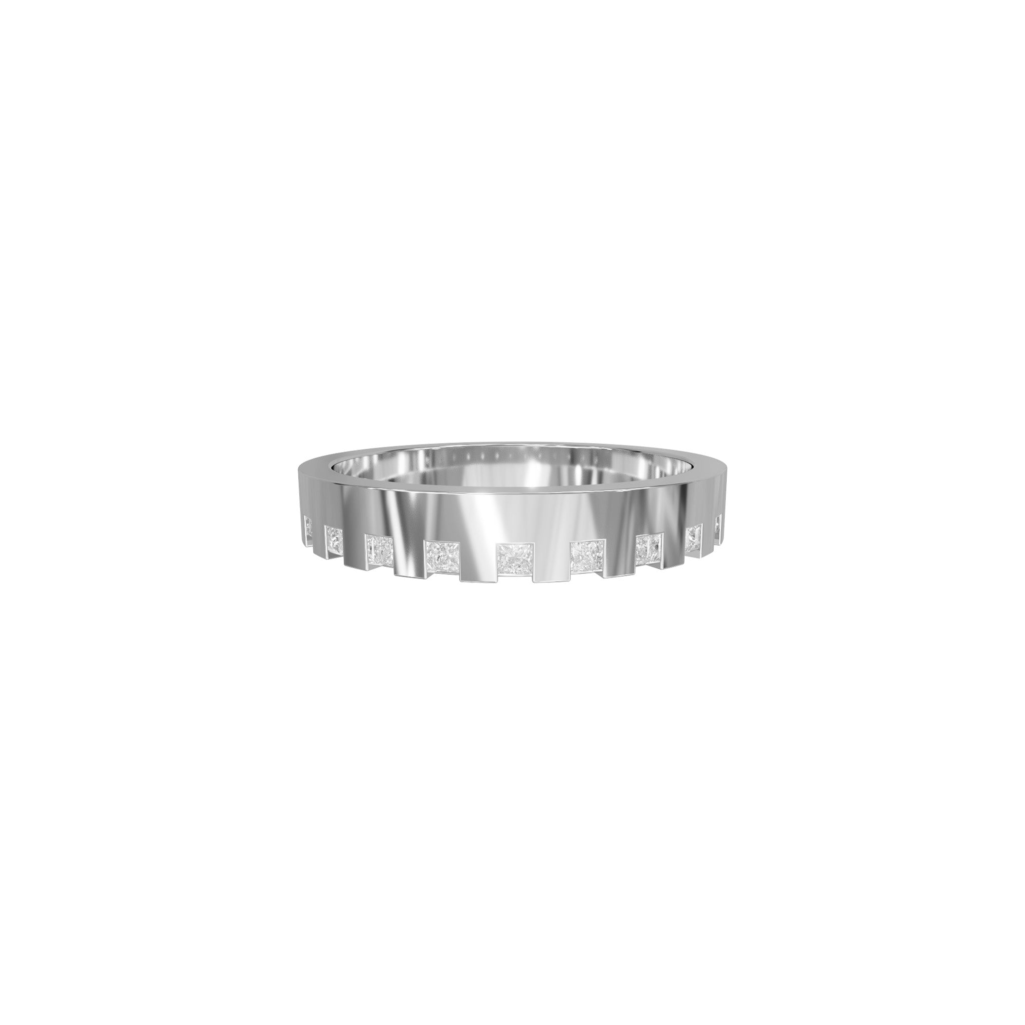 Taylor Petite Ceremonial Band-Diamond Band-Eliise Maar Fine Jewellery Australia-18K White Gold-Eliise Maar Jewellery