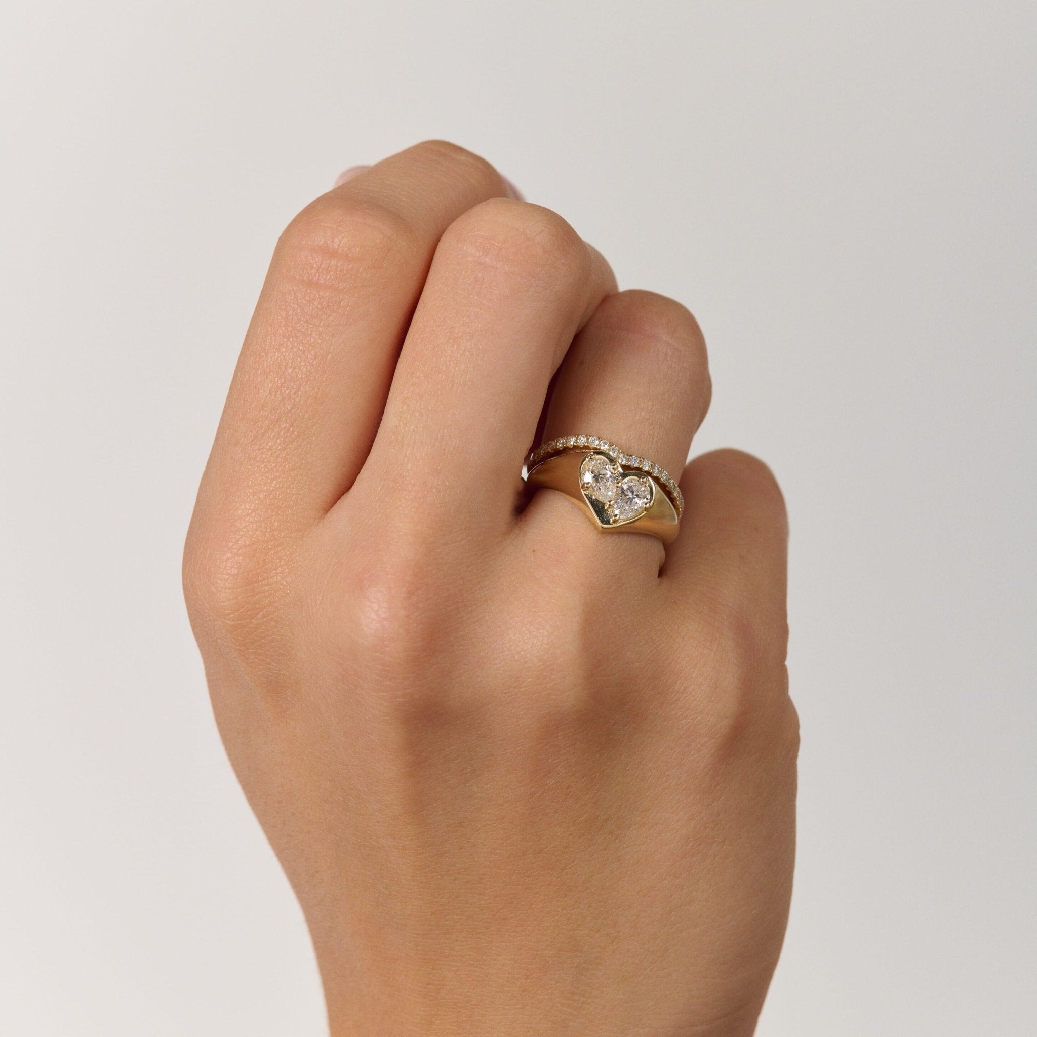The Other Half Birthstone Signet Ring - Size L (16.5mm)-Rings-Eliise Maar Fine Jewellery Australia-Eliise Maar Jewellery