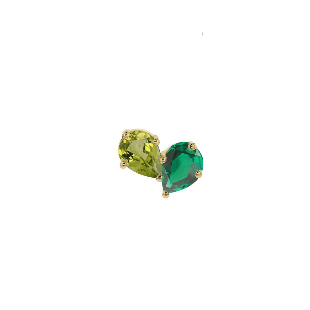 The Other Half Signet Birthstone Medallion With Diamonds-Necklaces-Eliise Maar Fine Jewellery Australia-Emerald | Peridot-Eliise Maar Jewellery