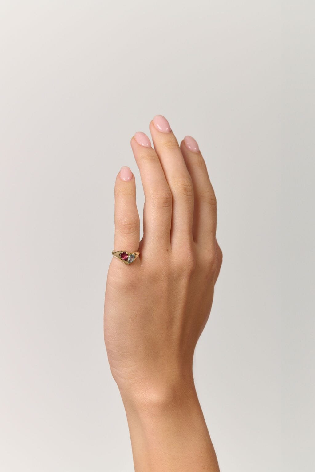 The Other Half Signet Birthstone Ring-Necklaces-Eliise Maar Fine Jewellery Australia-Eliise Maar Jewellery
